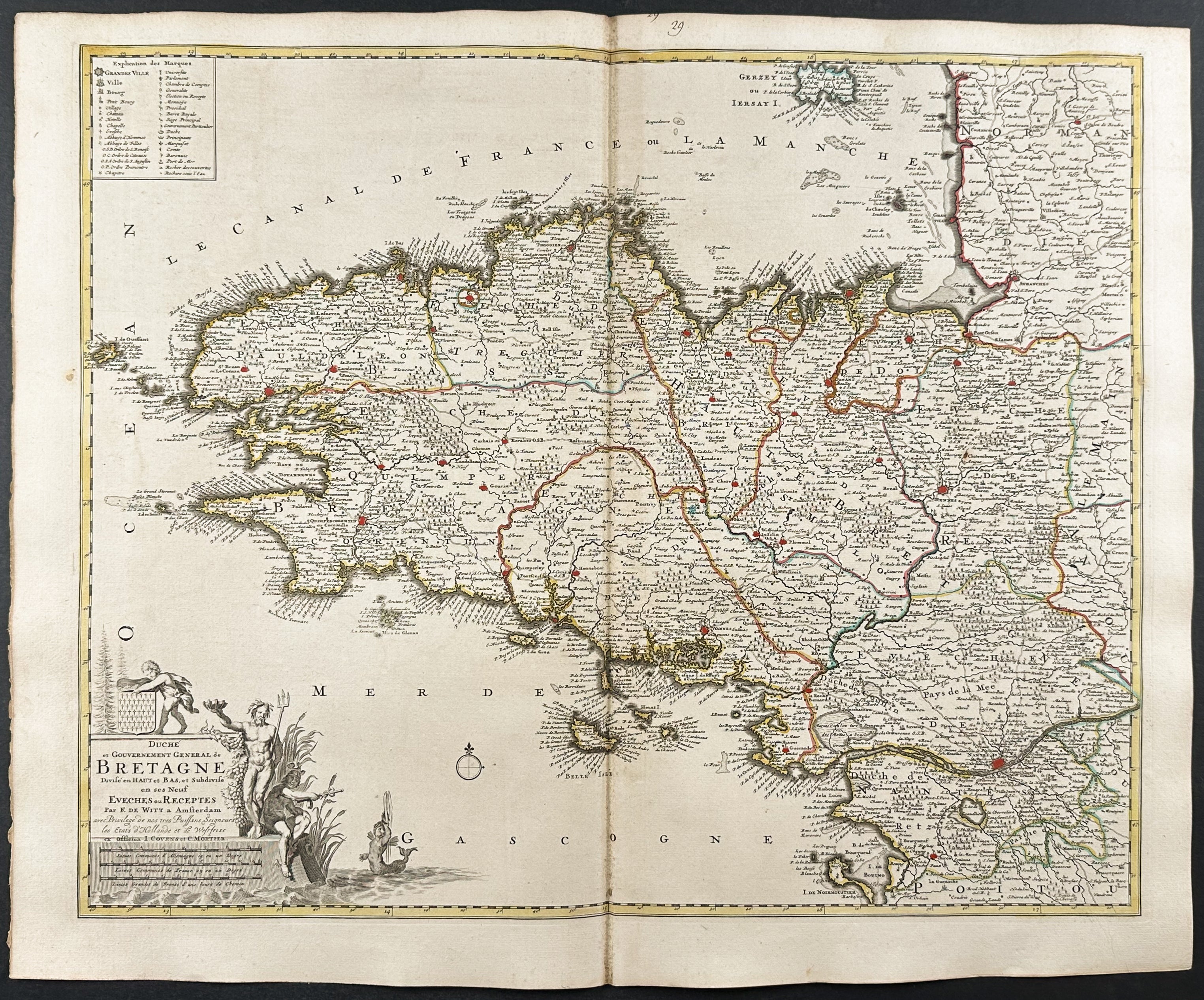 Map of France (Brittany)