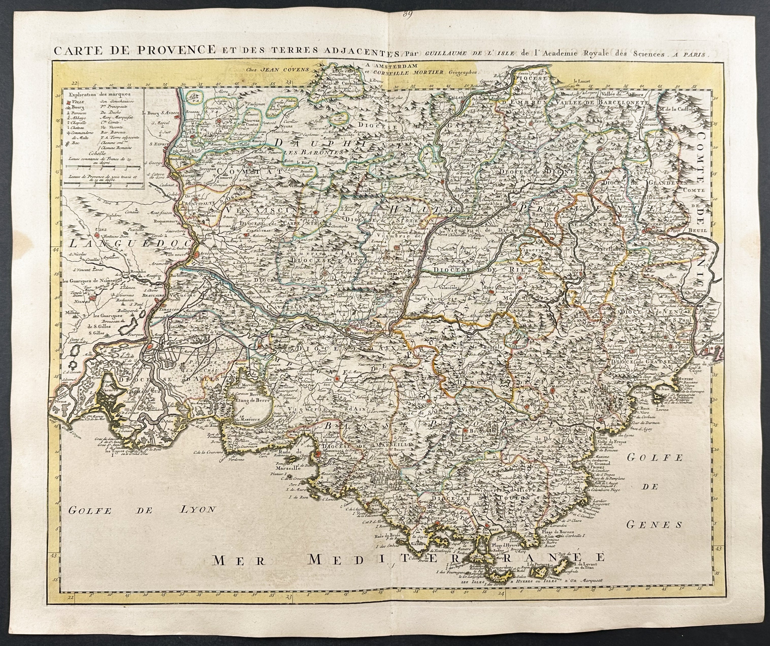 Map of France (Provence)