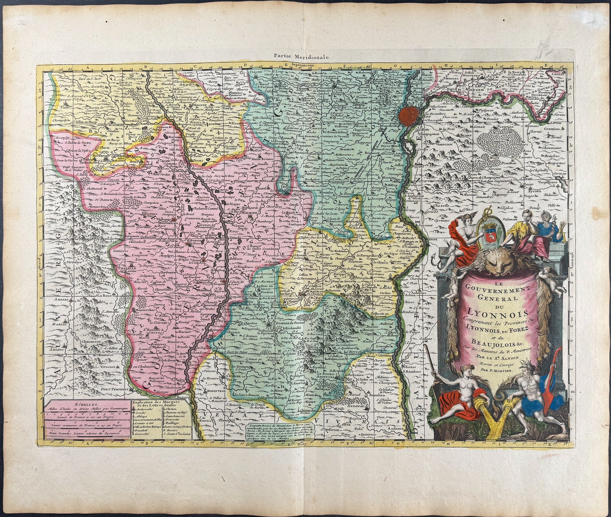 Map of France: Lyon