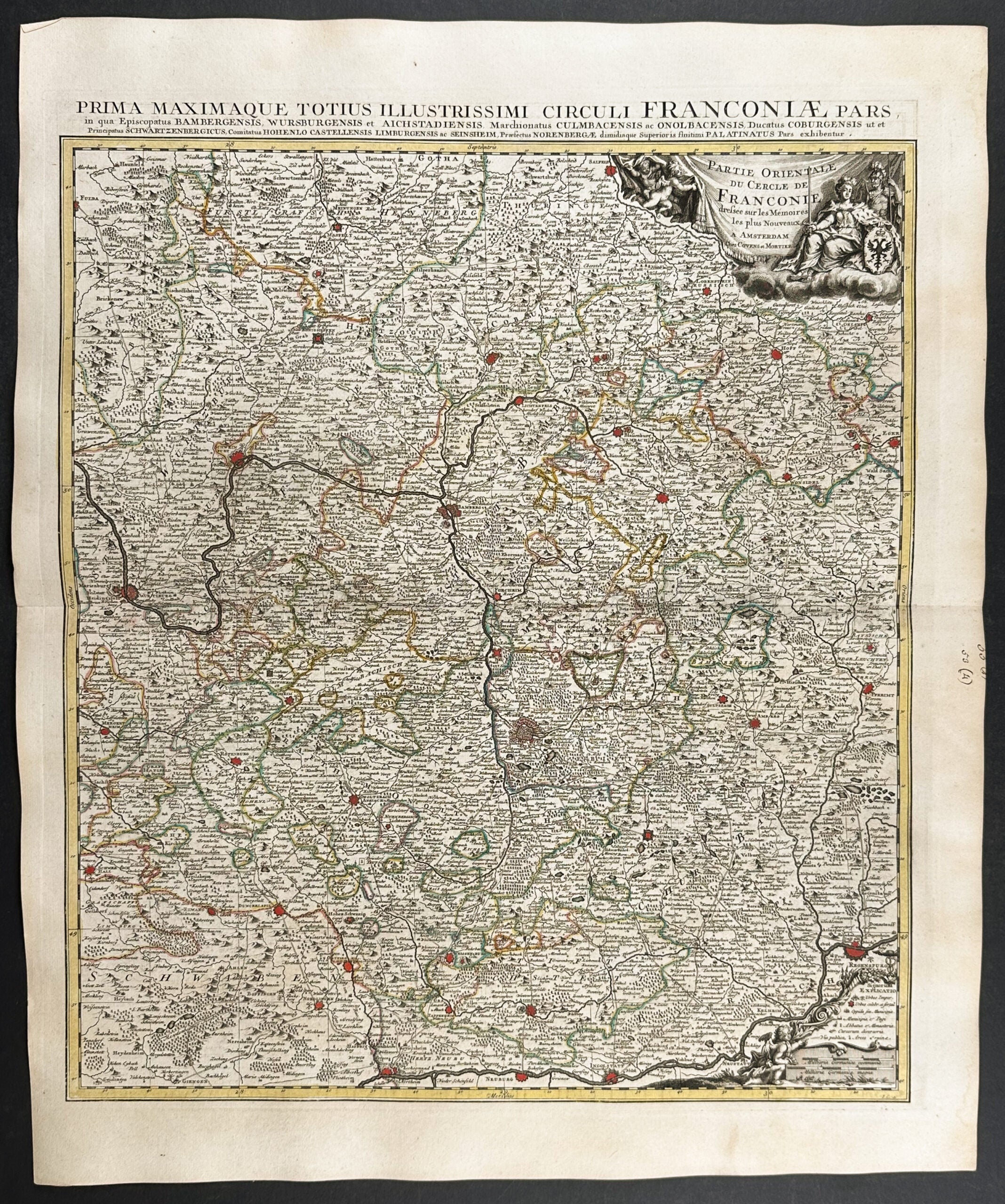 Pair of Maps of Franconia, Germany