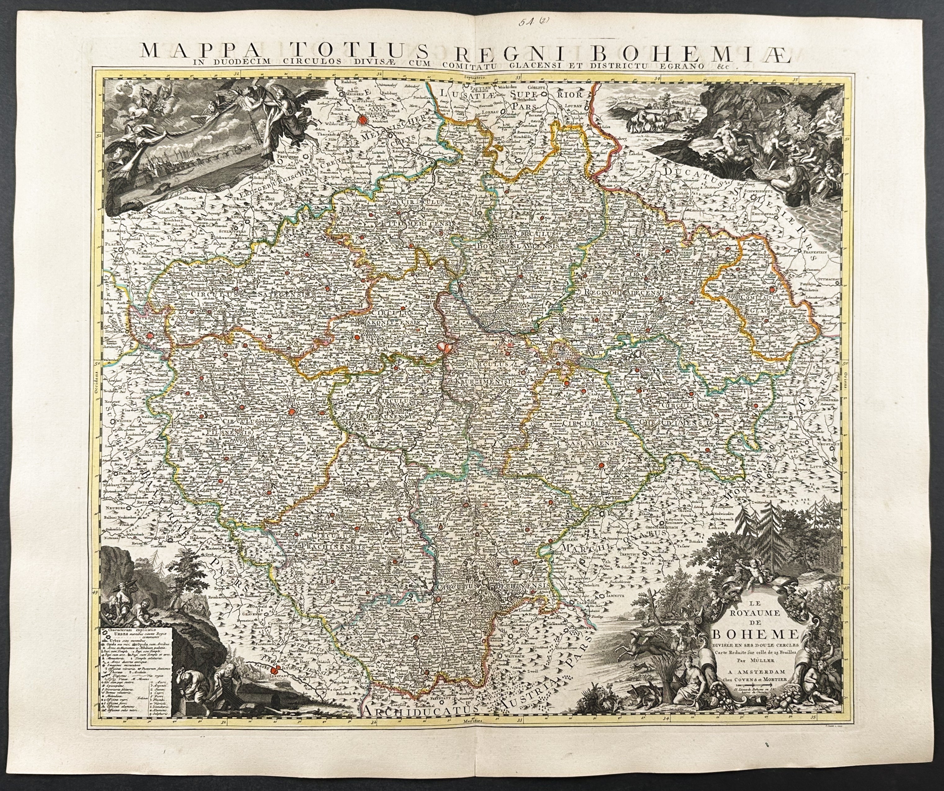 Map of Bohemia (Prague)