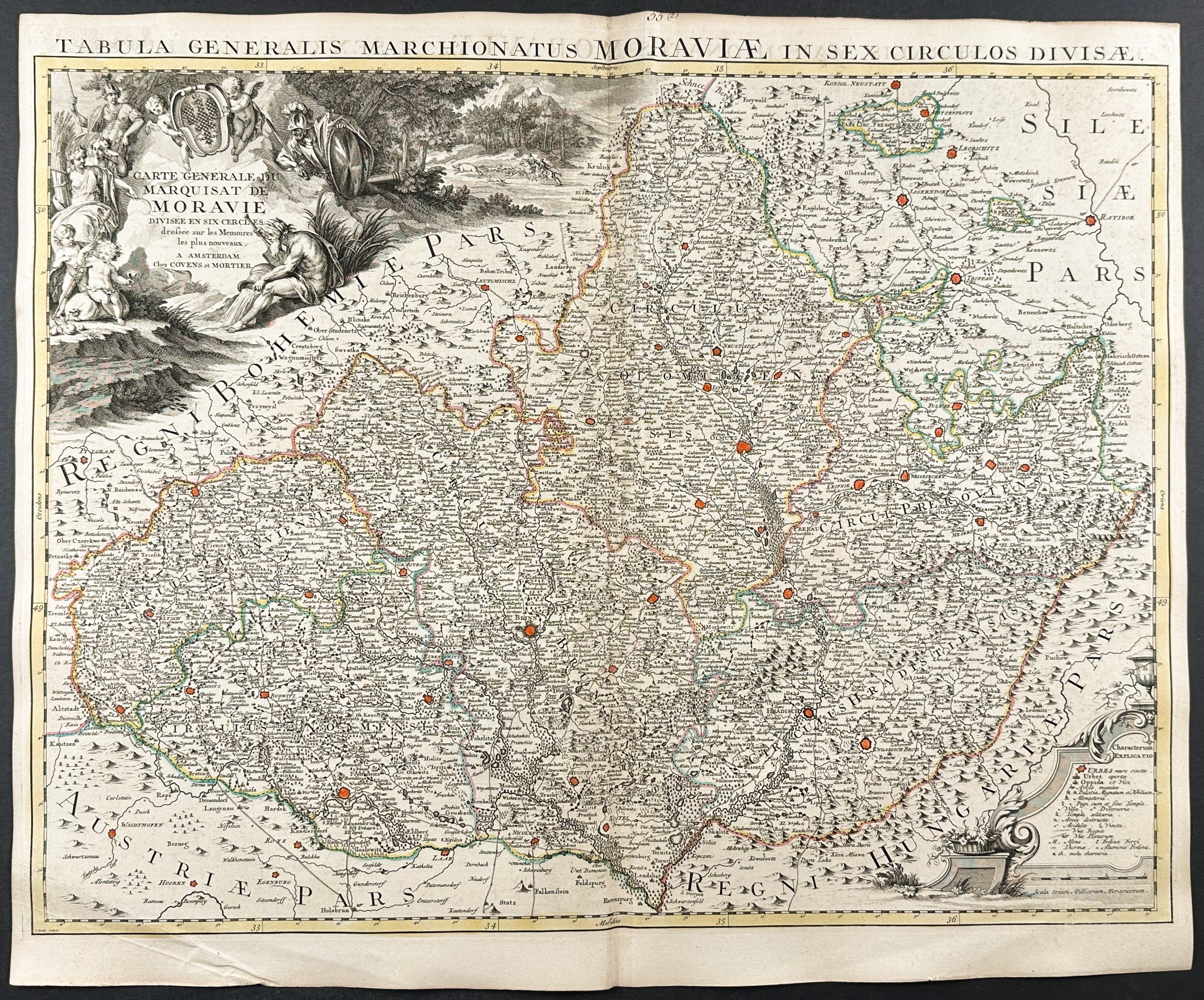 Map of Morovia (Czech Republic)