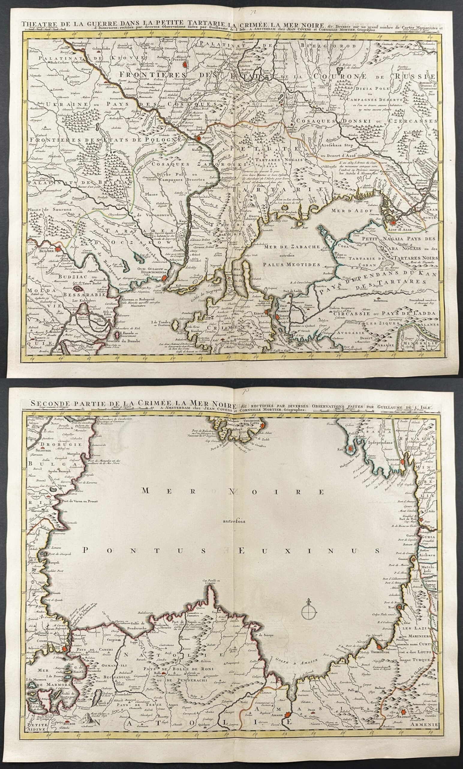 Pair of Maps of the Black Sea