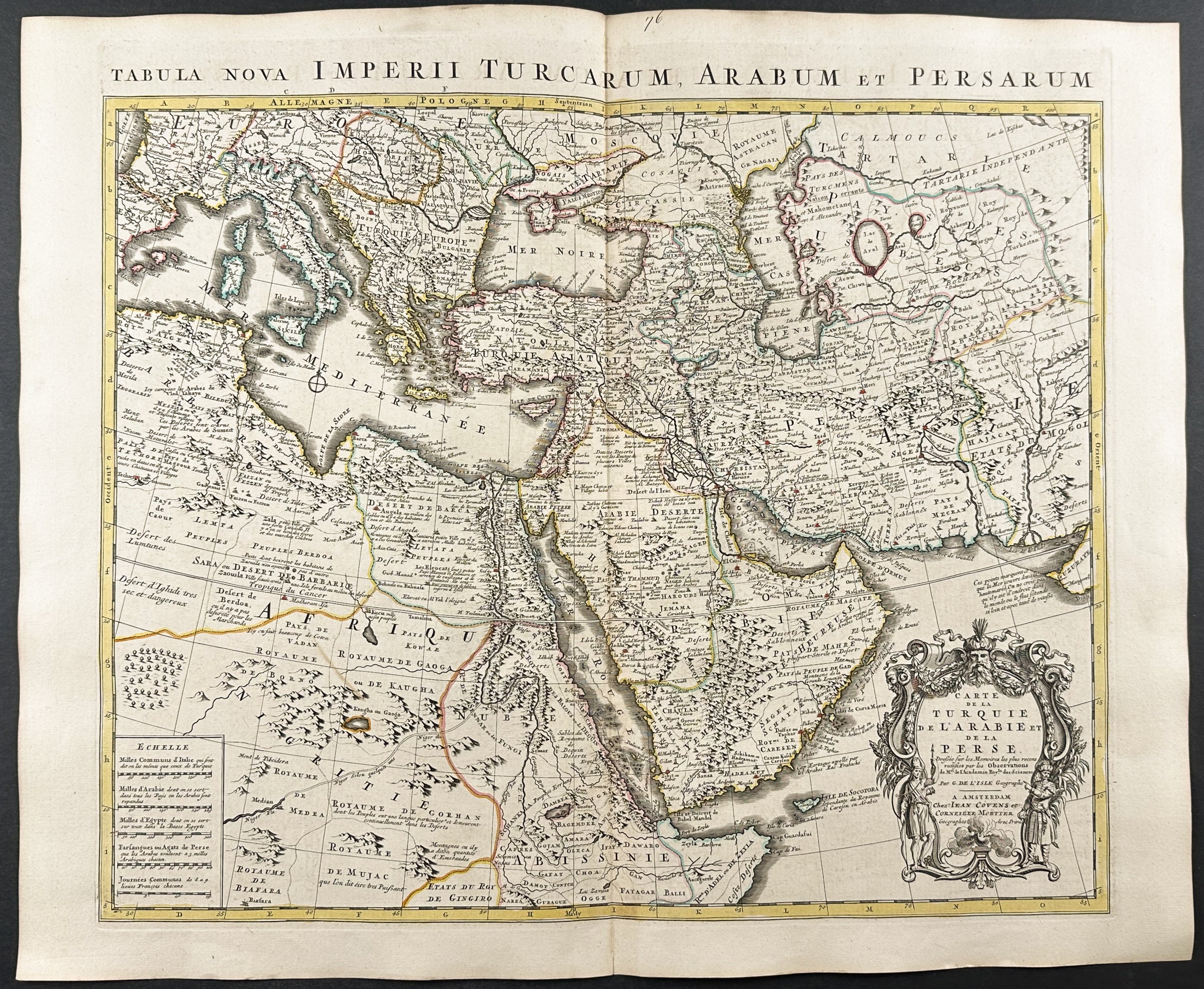 Map of Turkey, Arabia, Persia, Northeast Africa