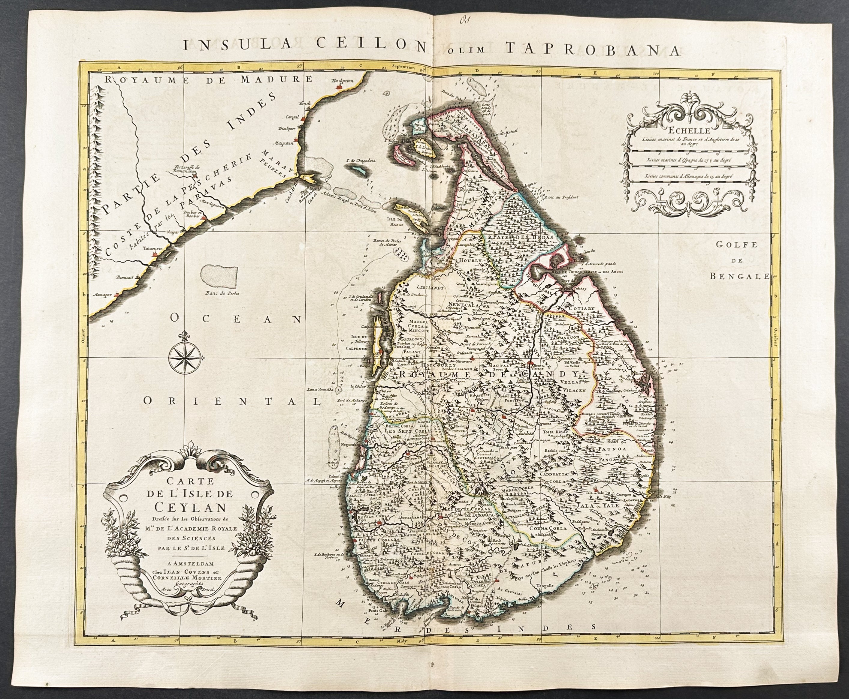Map of Ceylon (Sri Lanka)