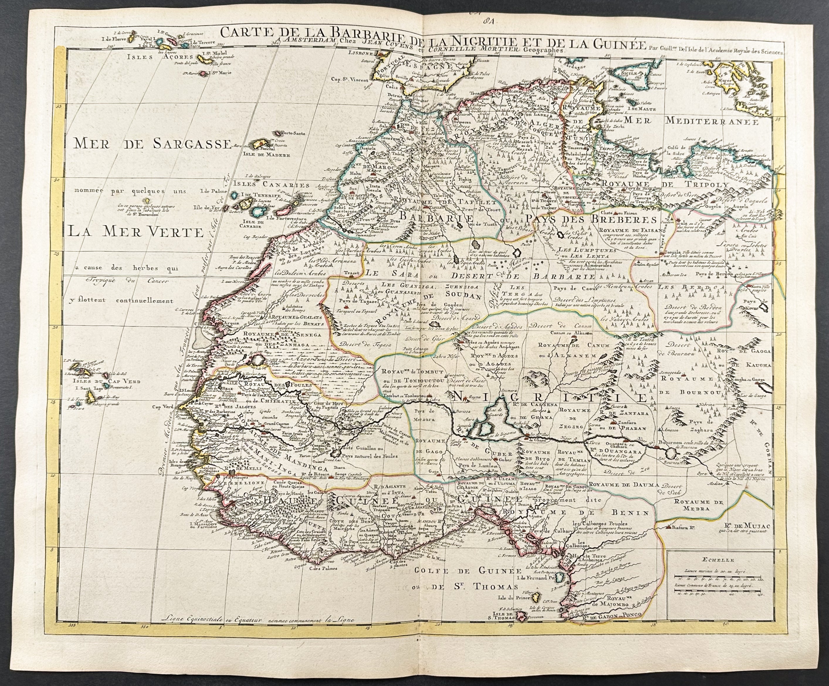 Map of Western Africa (Barbary, Niger, Guineas)