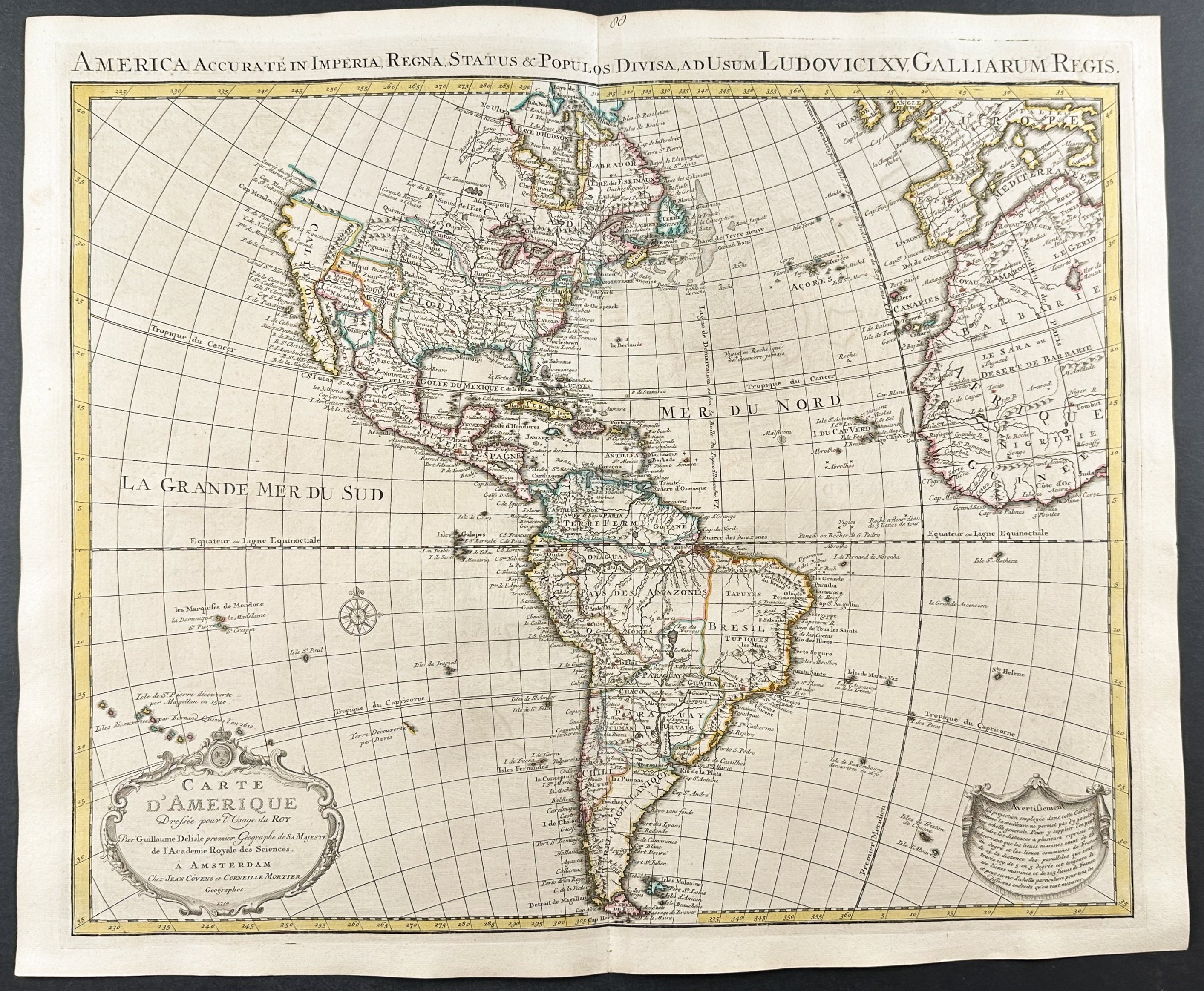 Map of the Americas
