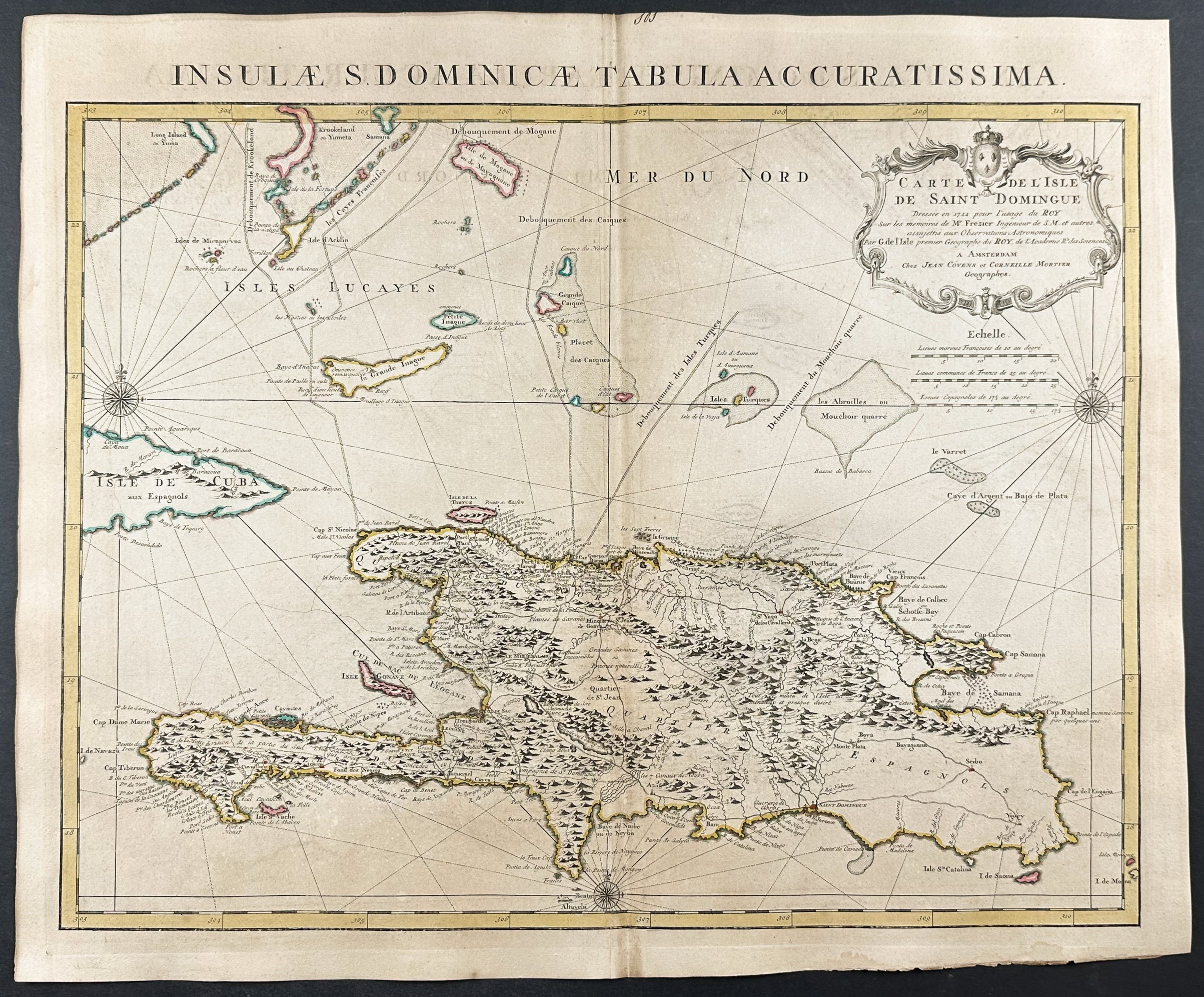 Map of Santo Domingo or Saint Dominique