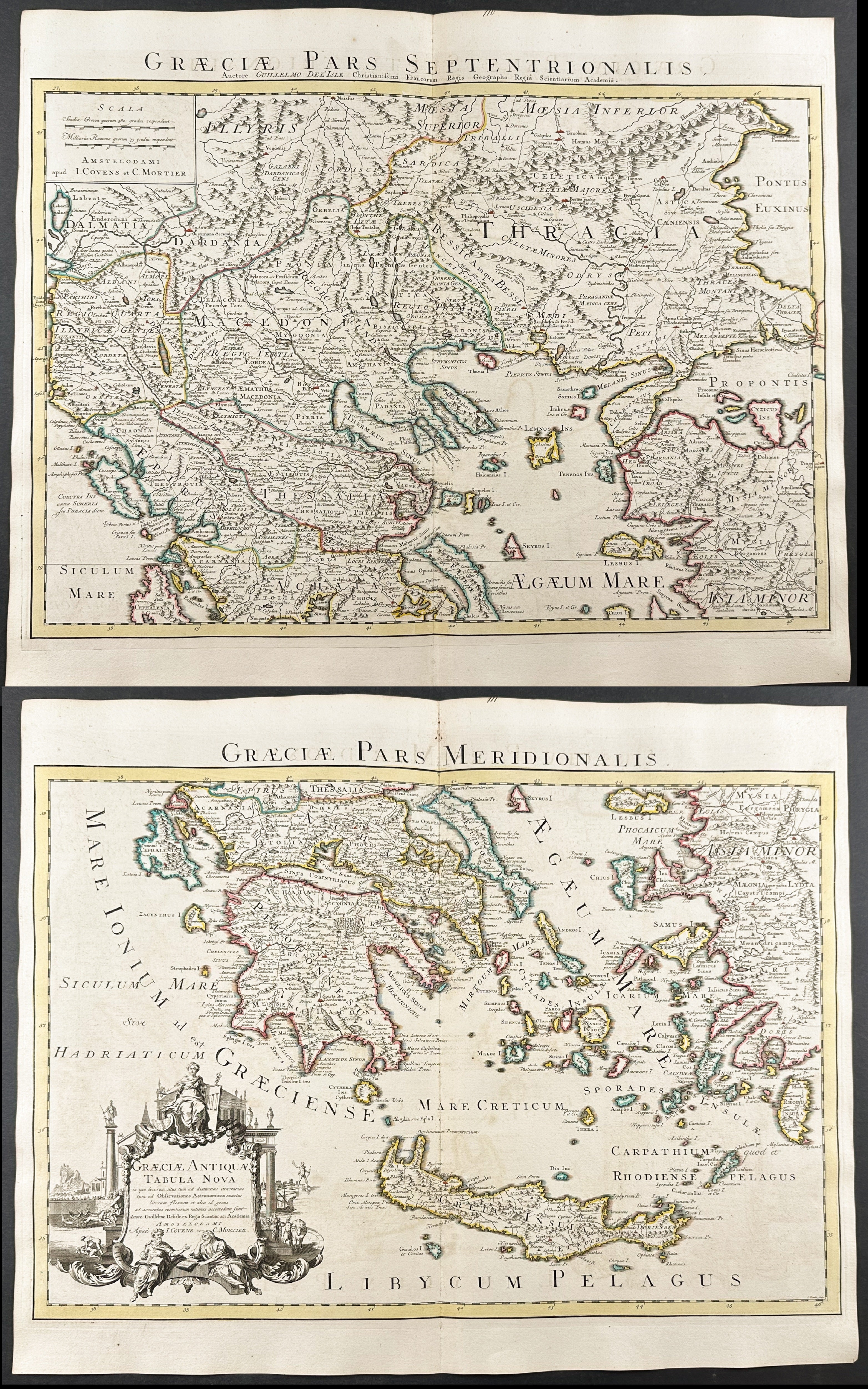Pair of Maps of Greece