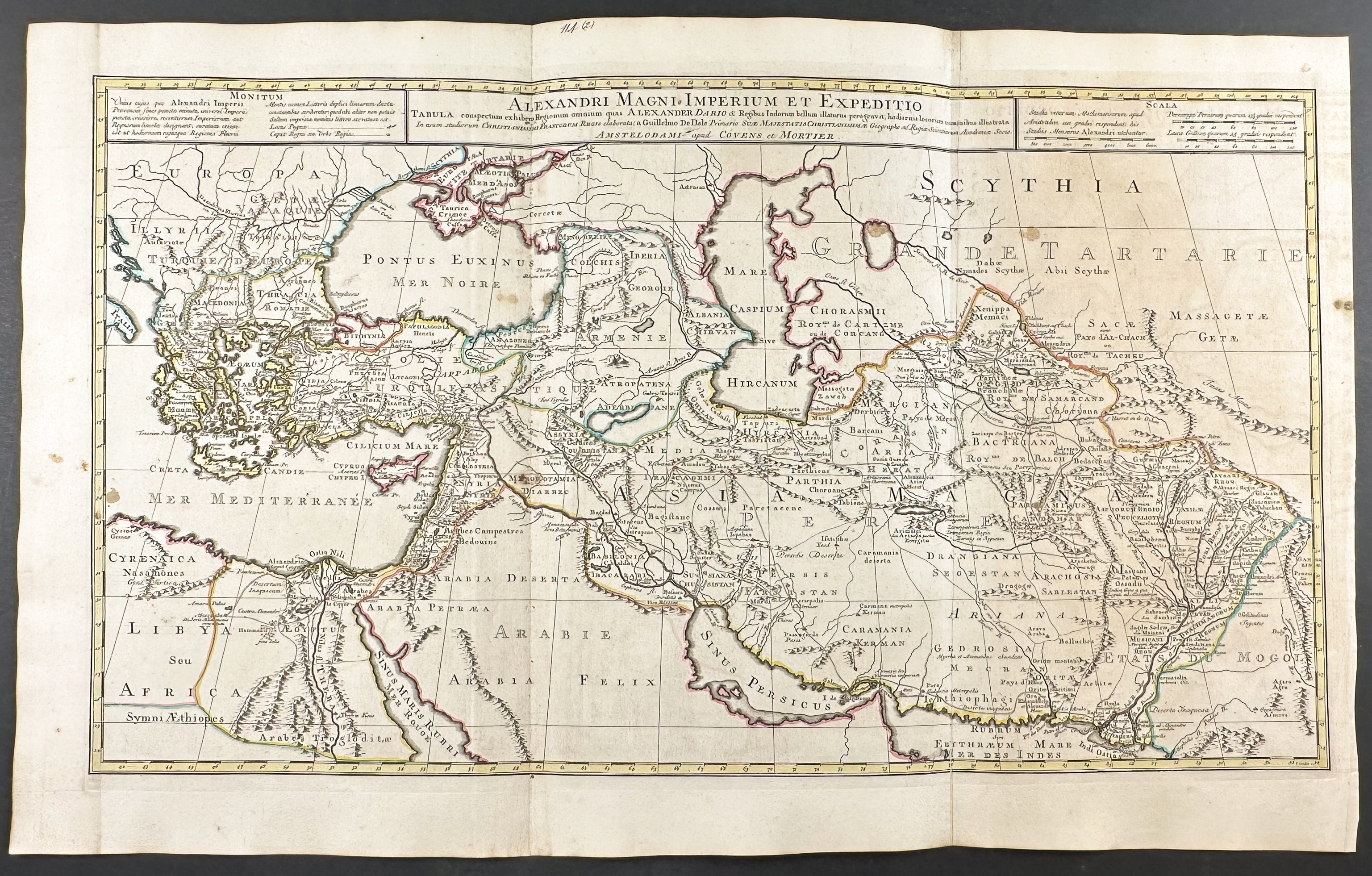 Map of the Kingdom of Alexander the Great (Part of Europe, Middle East, Africa)