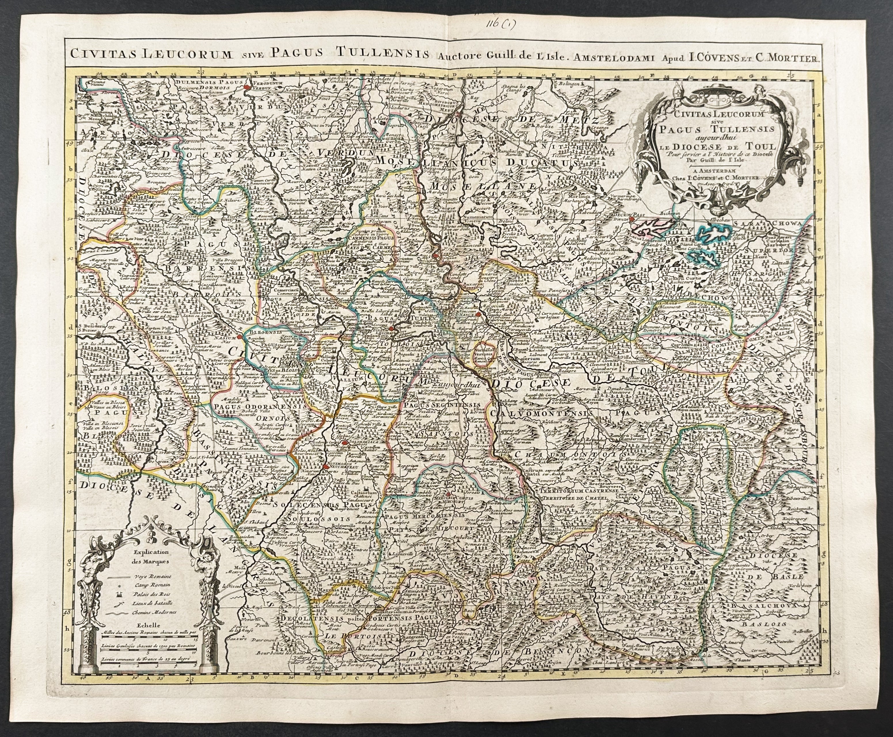 Map of the Diocese of Toul (France)