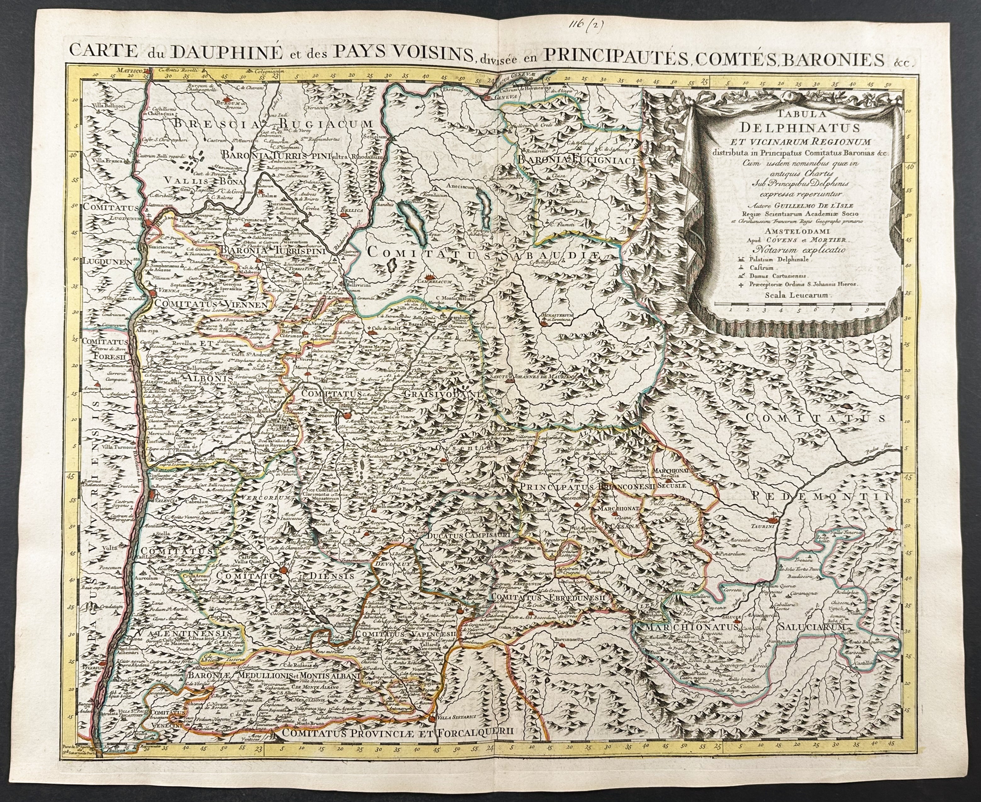 Map of France (Dauphine and Environs)