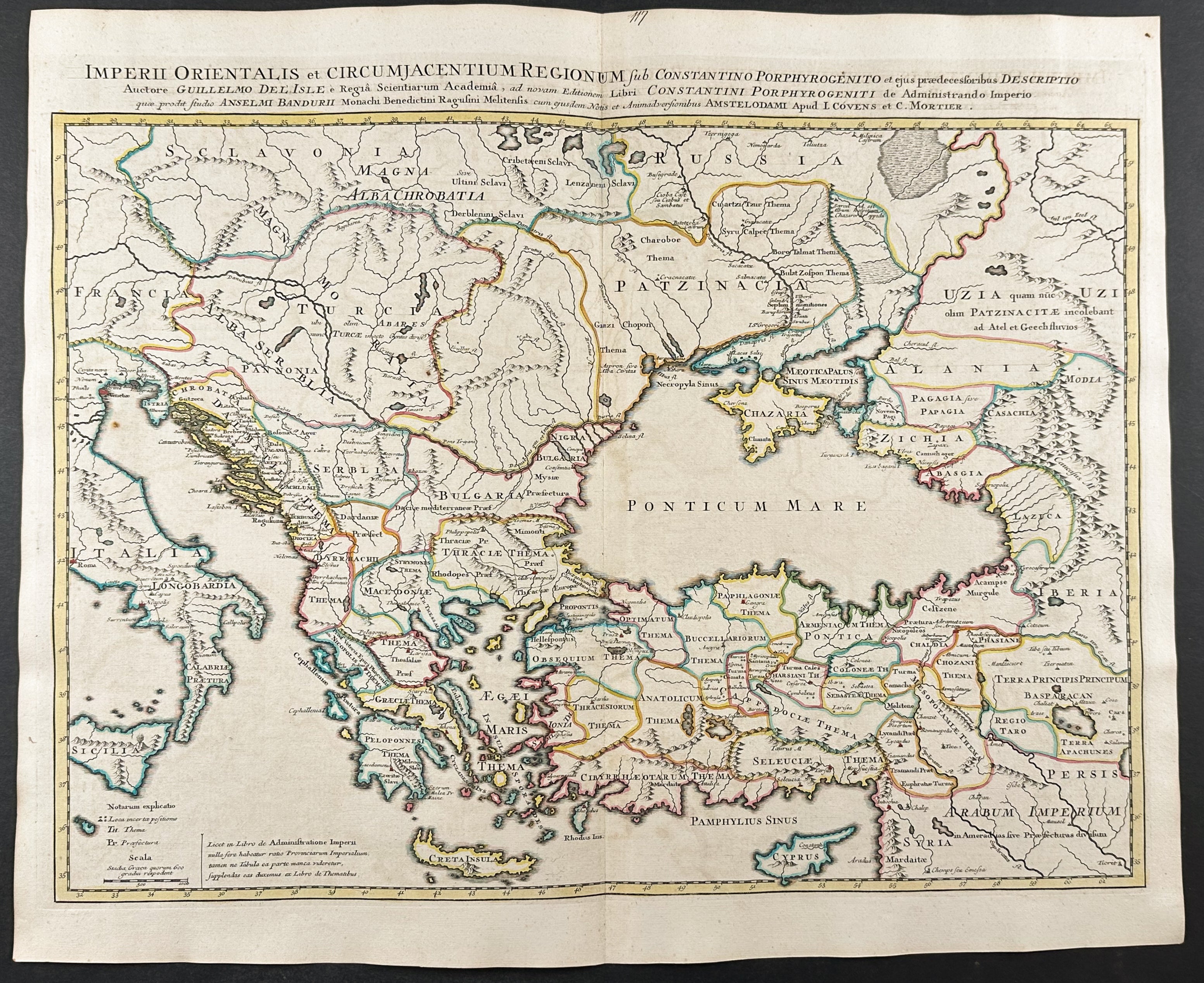Map of the Eastern Roman Empire in the time of Constantine Porphyrogenitus