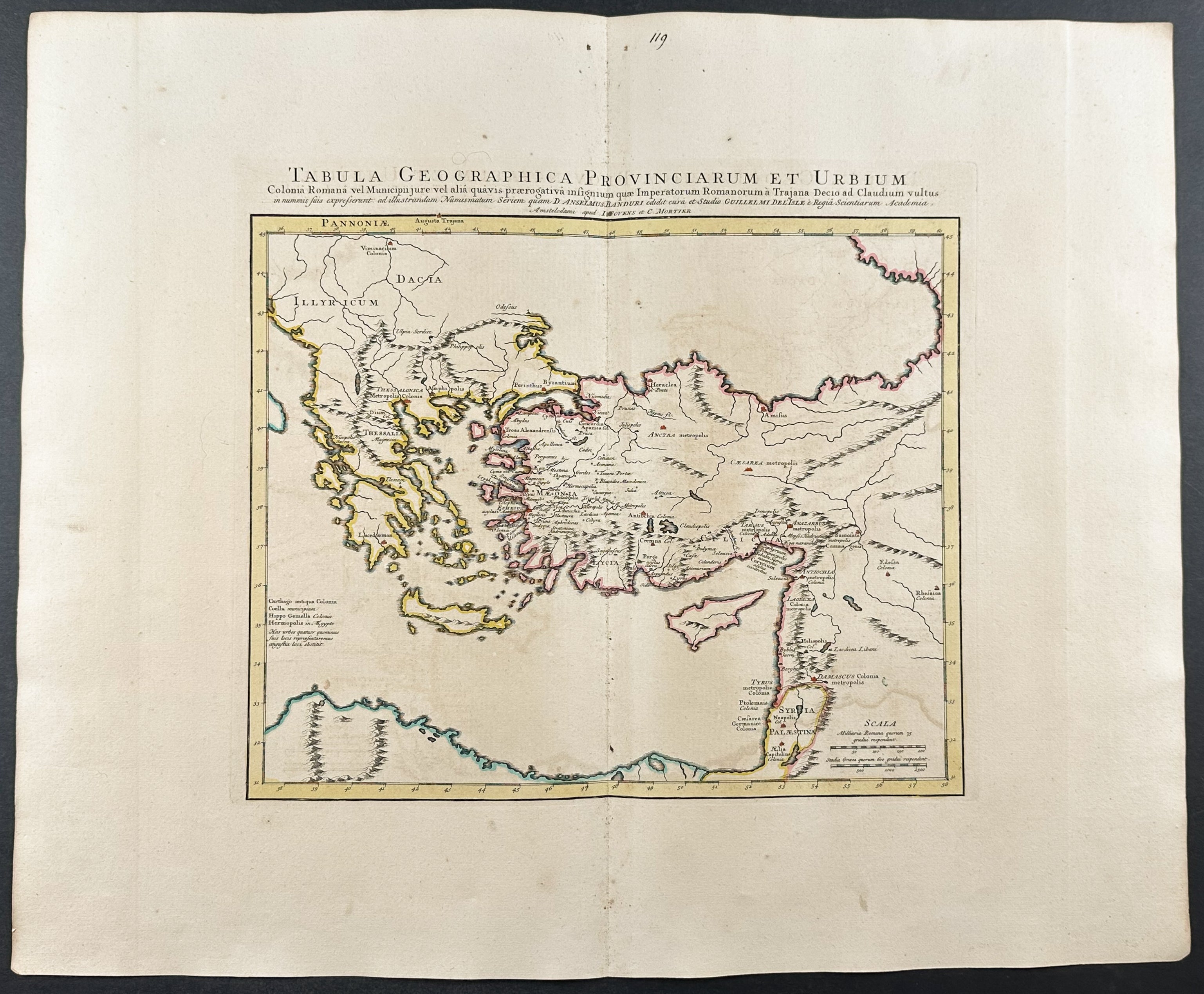 Map of the Roman Colonies in the Near East