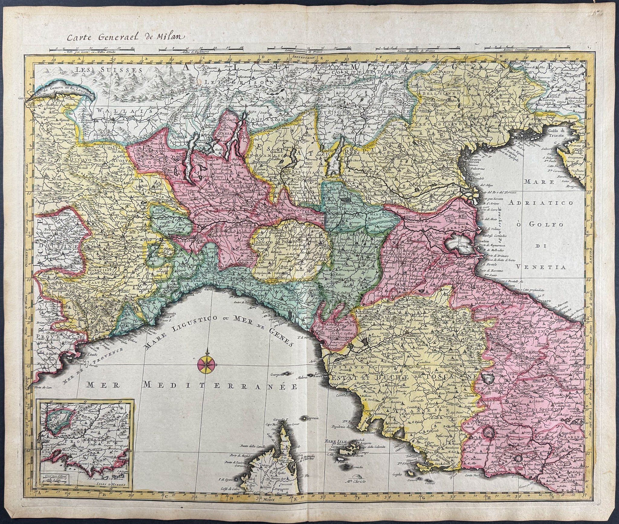 Regional Map of Italy: Milan