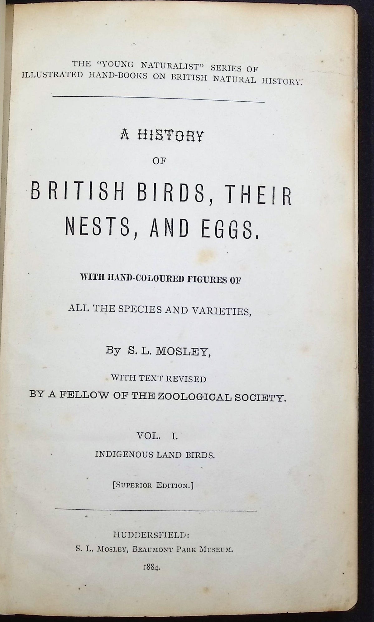 Mosley's A History of British Birds