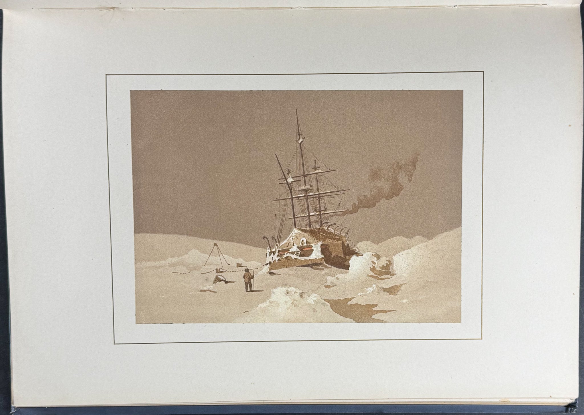 Moss's Shores of the Polar Sea - Volume with Map & 16 Mounted Plates
