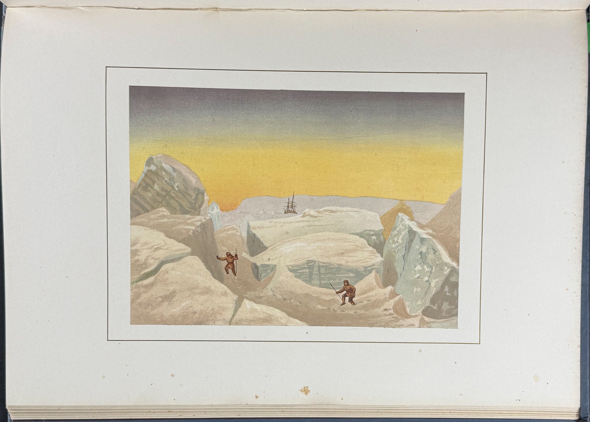 Moss's Shores of the Polar Sea - Volume with Map & 16 Mounted Plates