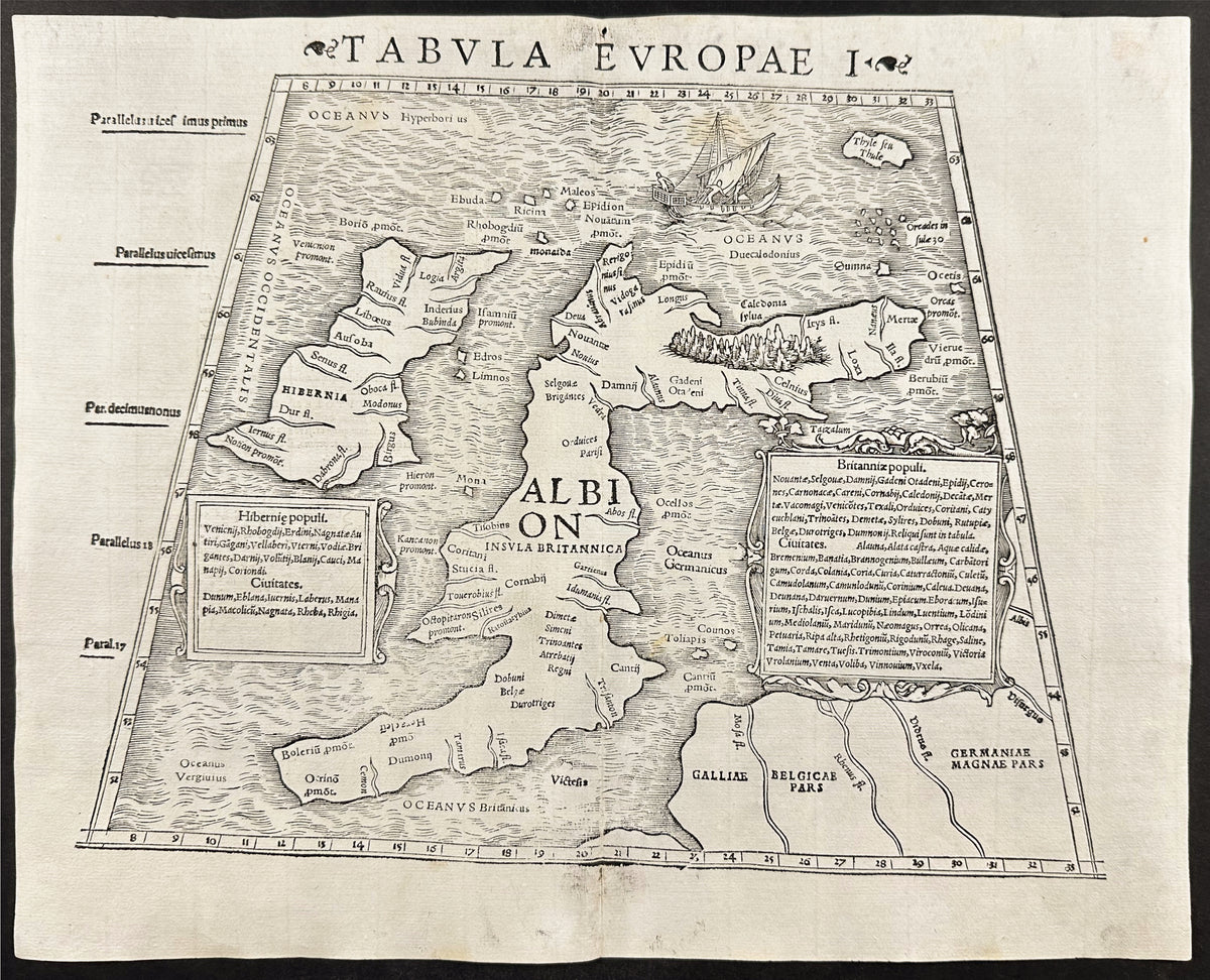 Map of Ireland & Great Britain