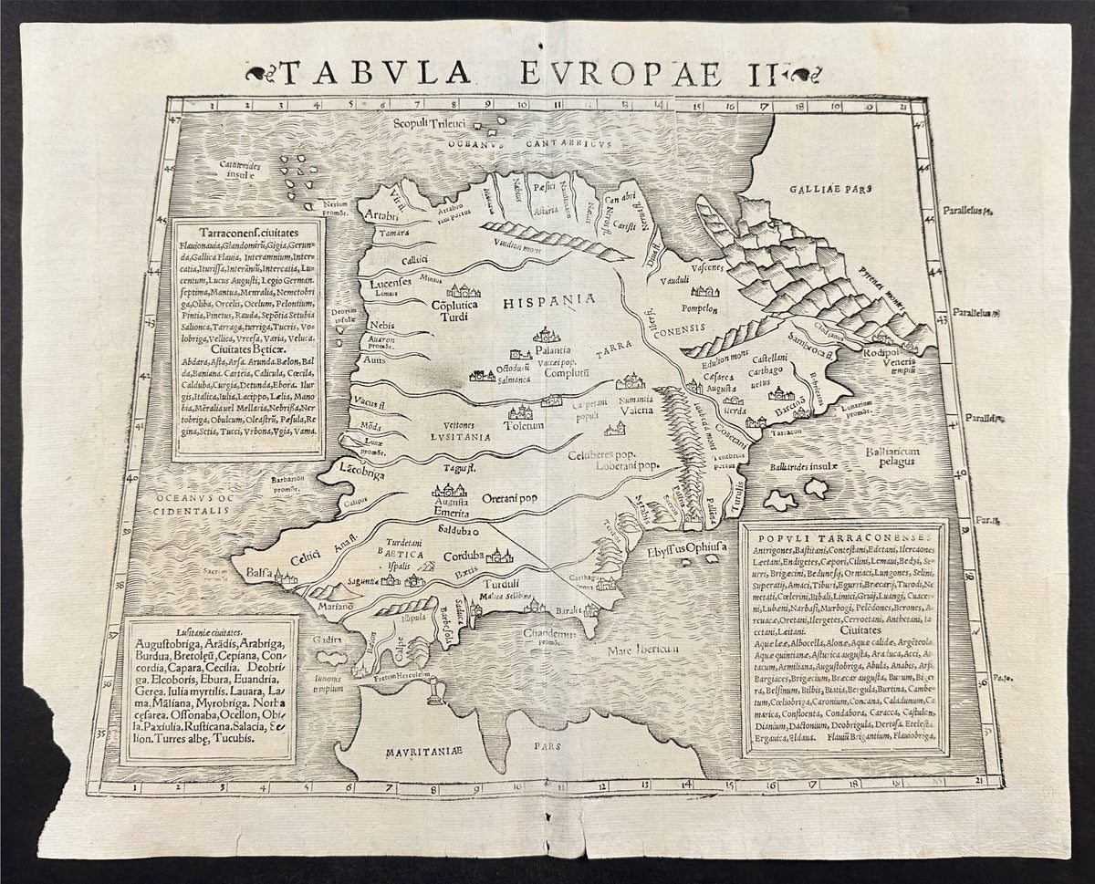 Map of Hispania or Iberia