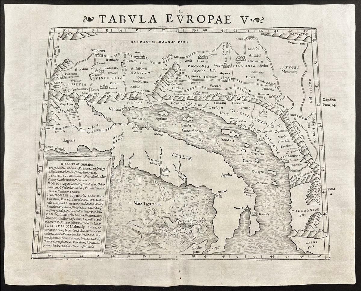 Map of the Balkans & Italy