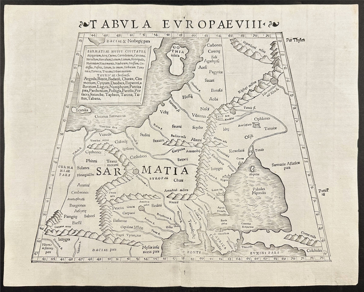 Map of Eastern Sarmatia or Eastern Europe