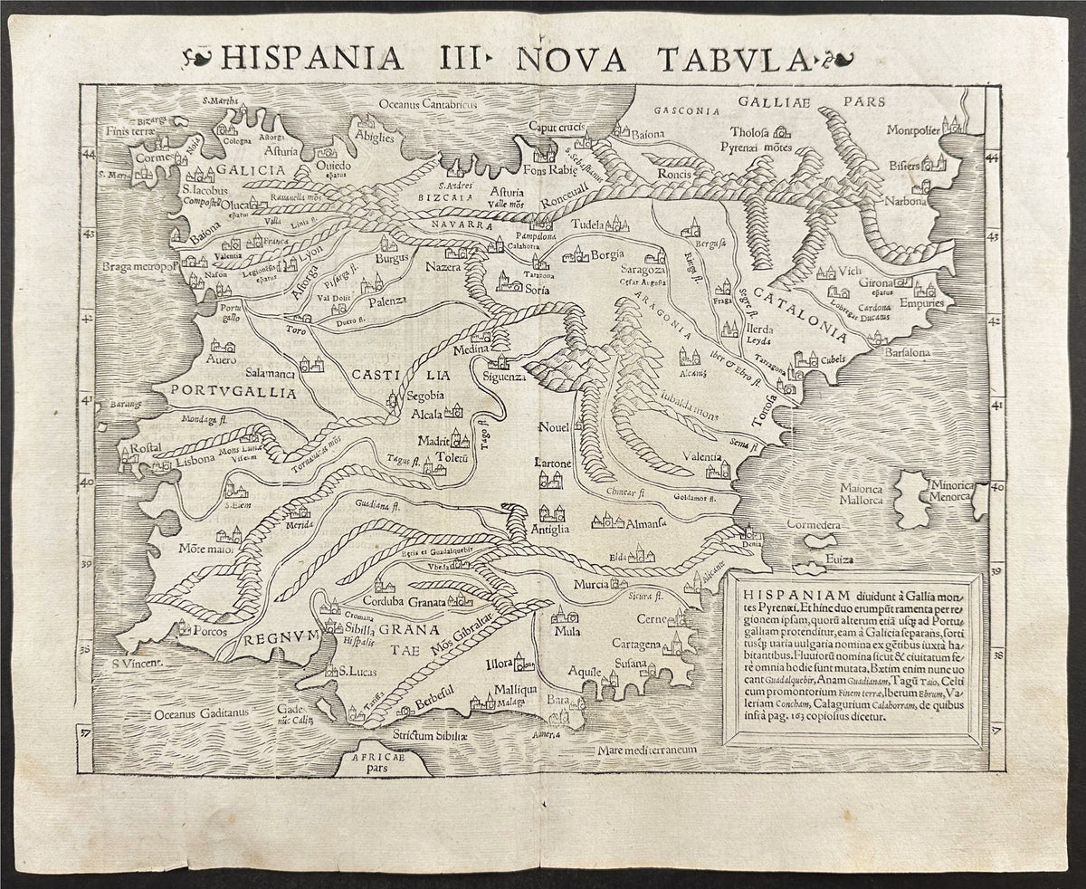 Map of Spain and Portugal