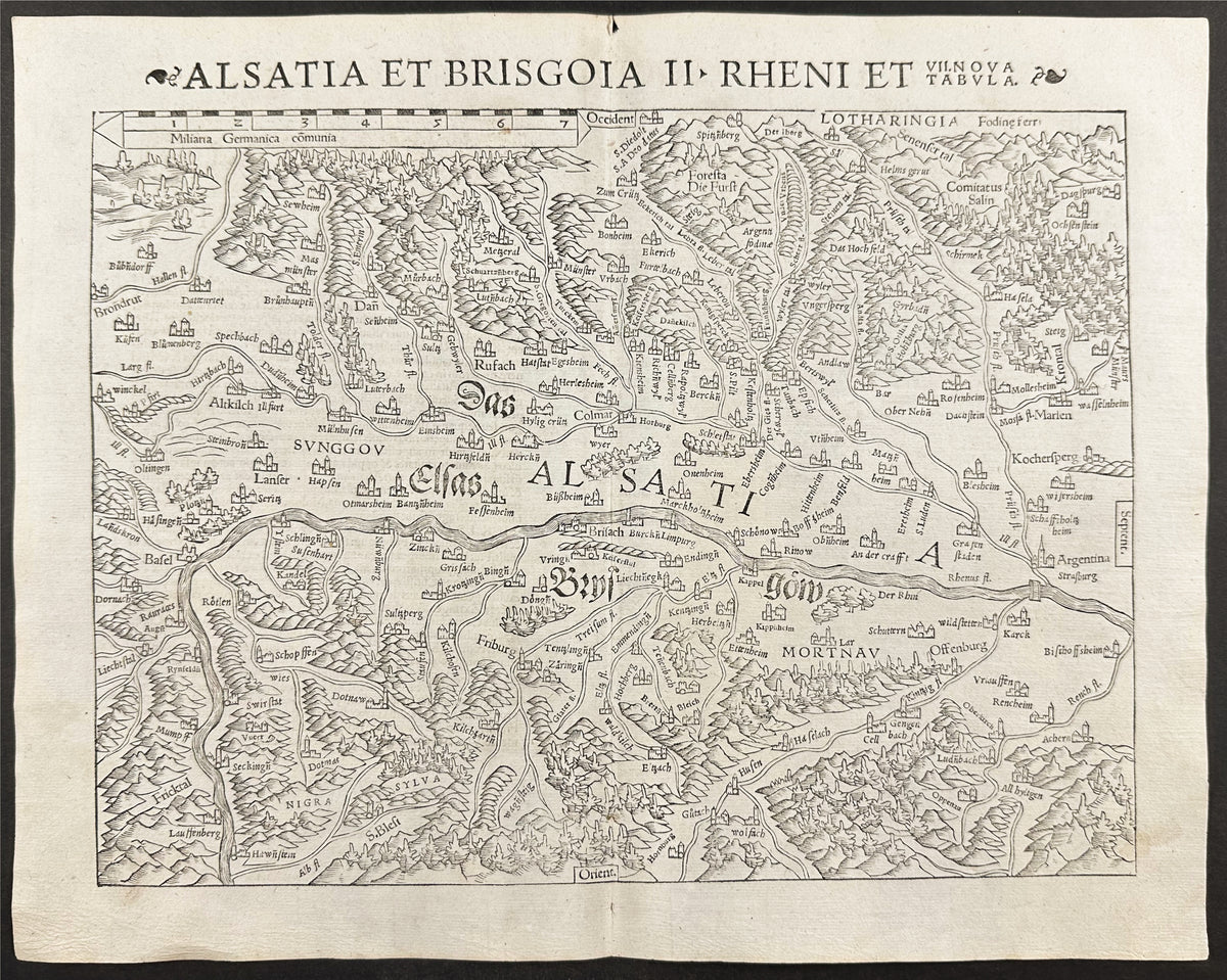 Map of Alsace & Breisgau