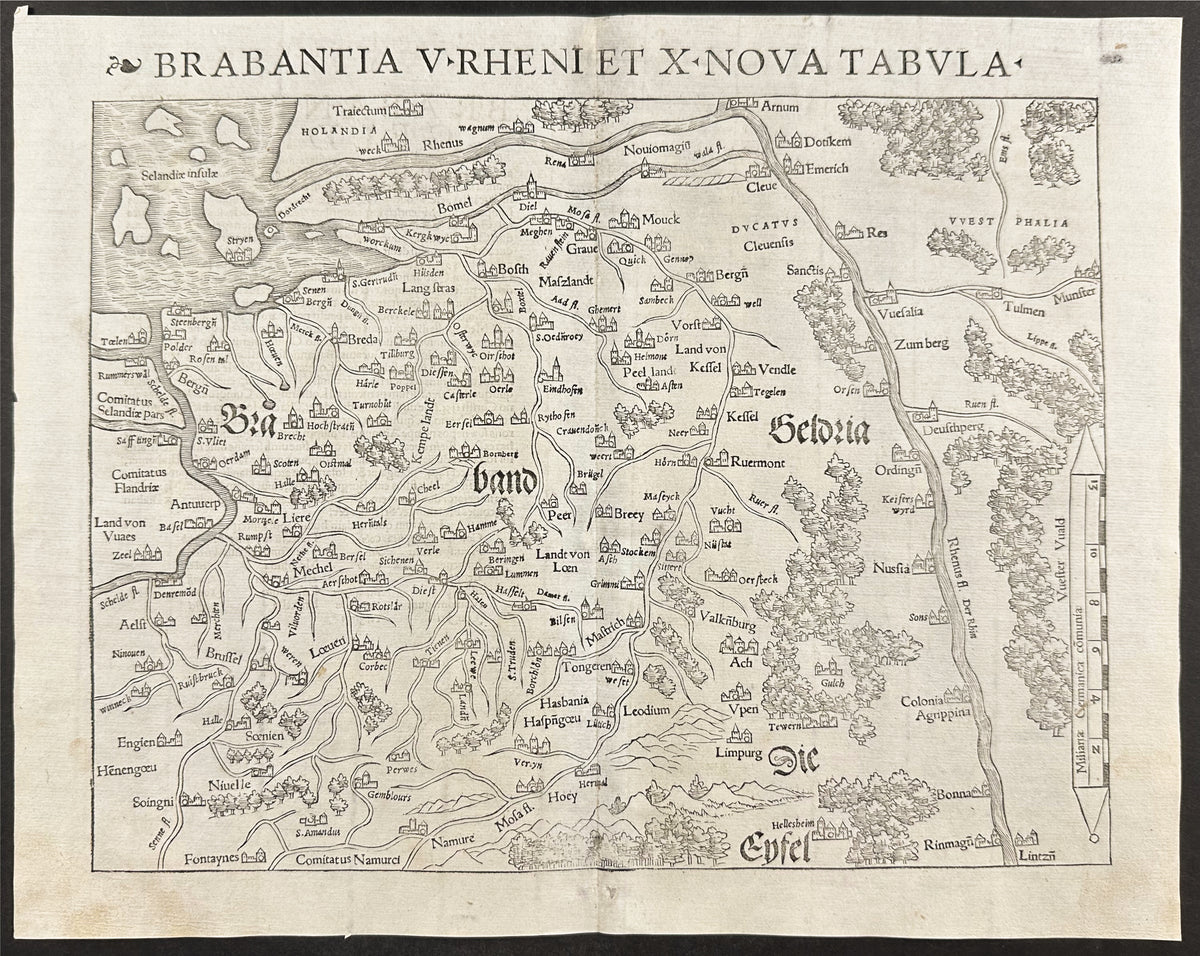 Map of Brabantia and Gelderland