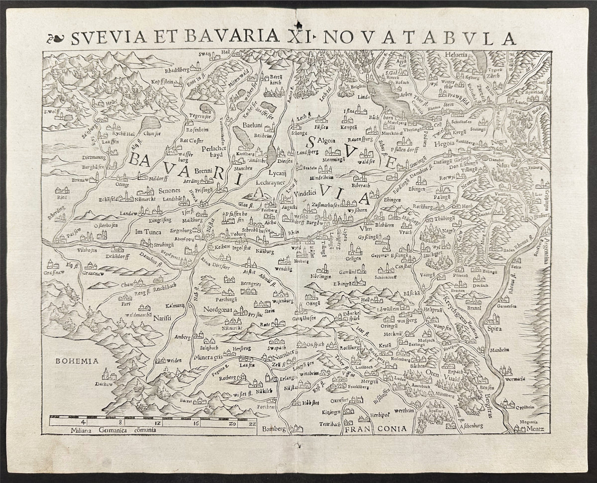 Map of Swabia & Bavaria