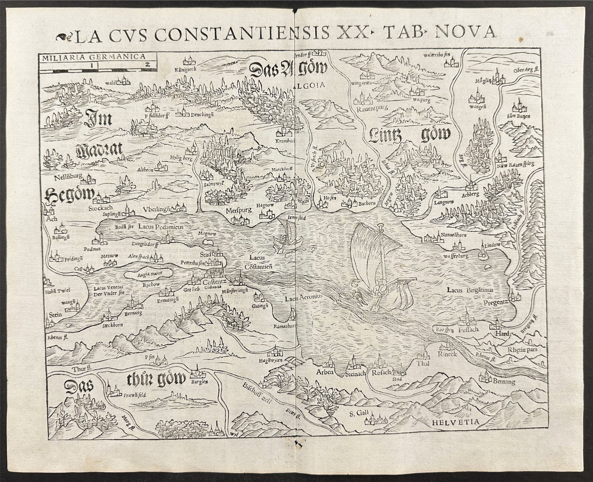 Map of Lake Constance, Switzerland