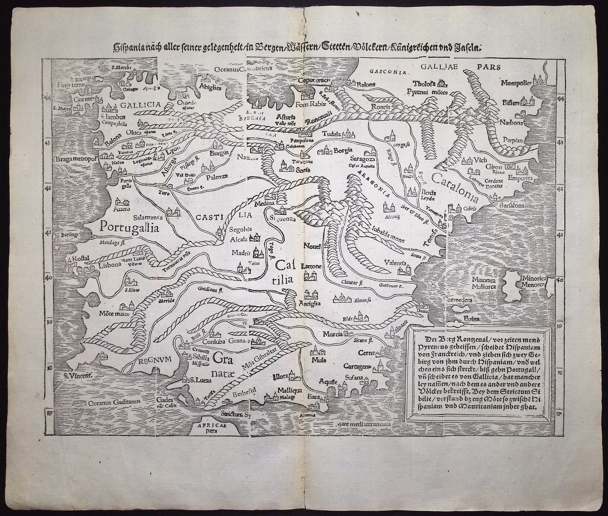 Map of Spain & Portugal