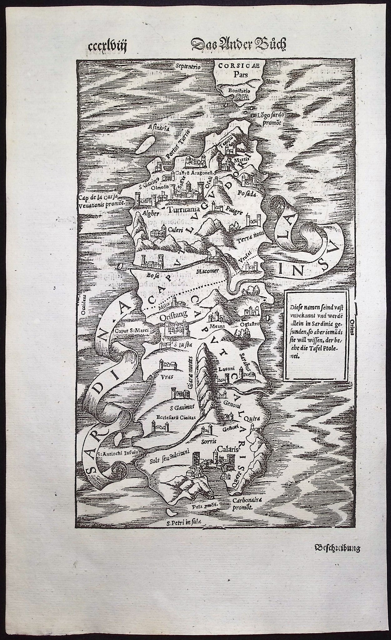 Map of Sardinia