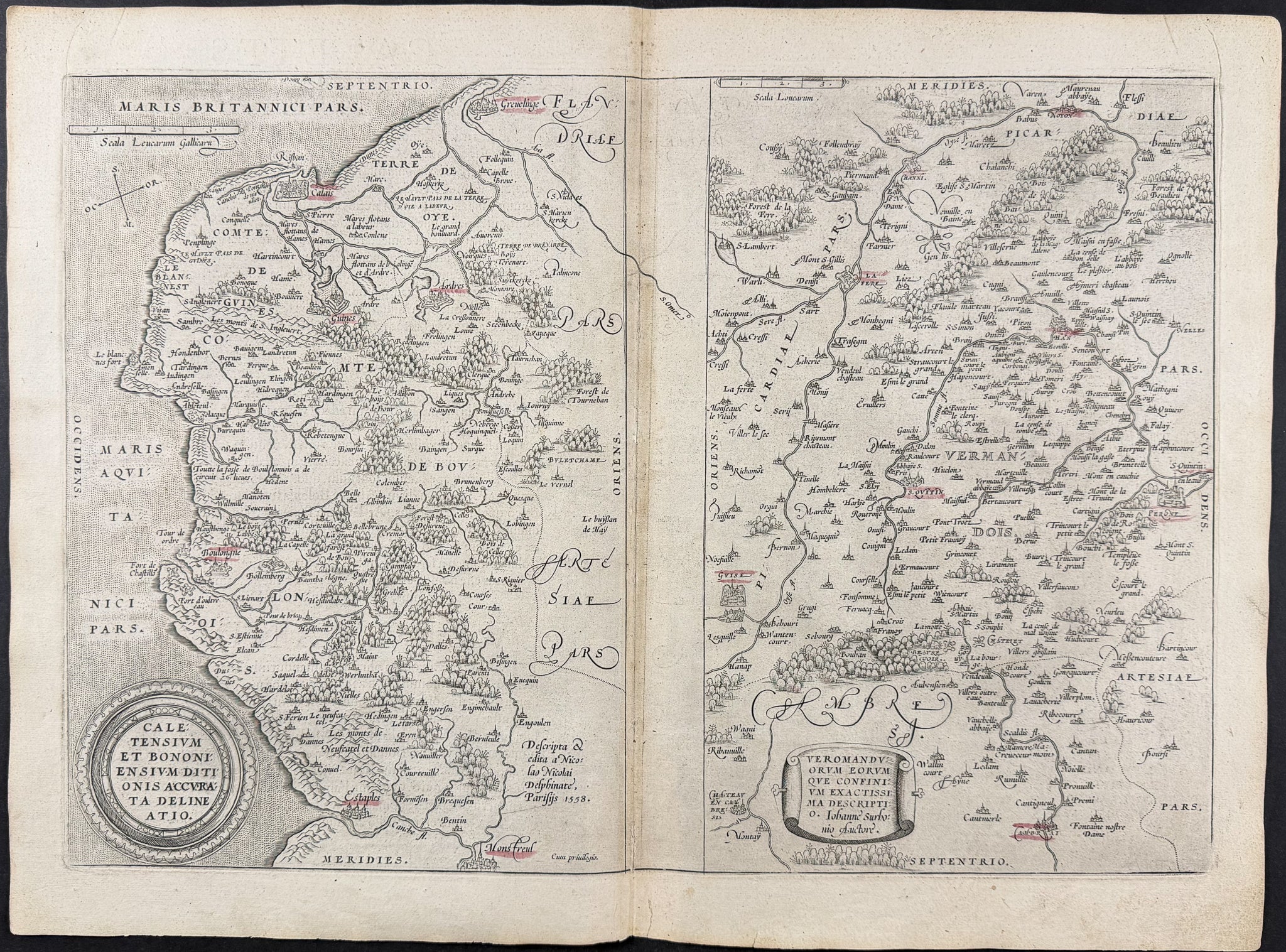 Regional Map of France: Calais and Vermandois
