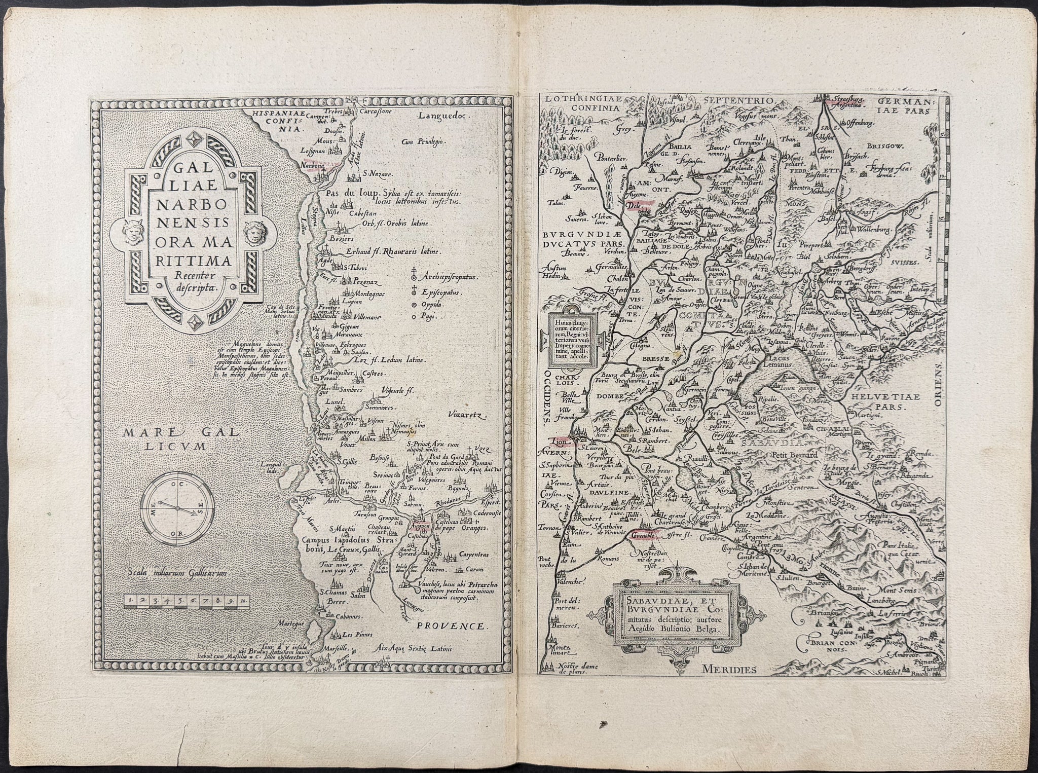 Regional Map of France: Languedoc, Provence, Savoy, Burgundy