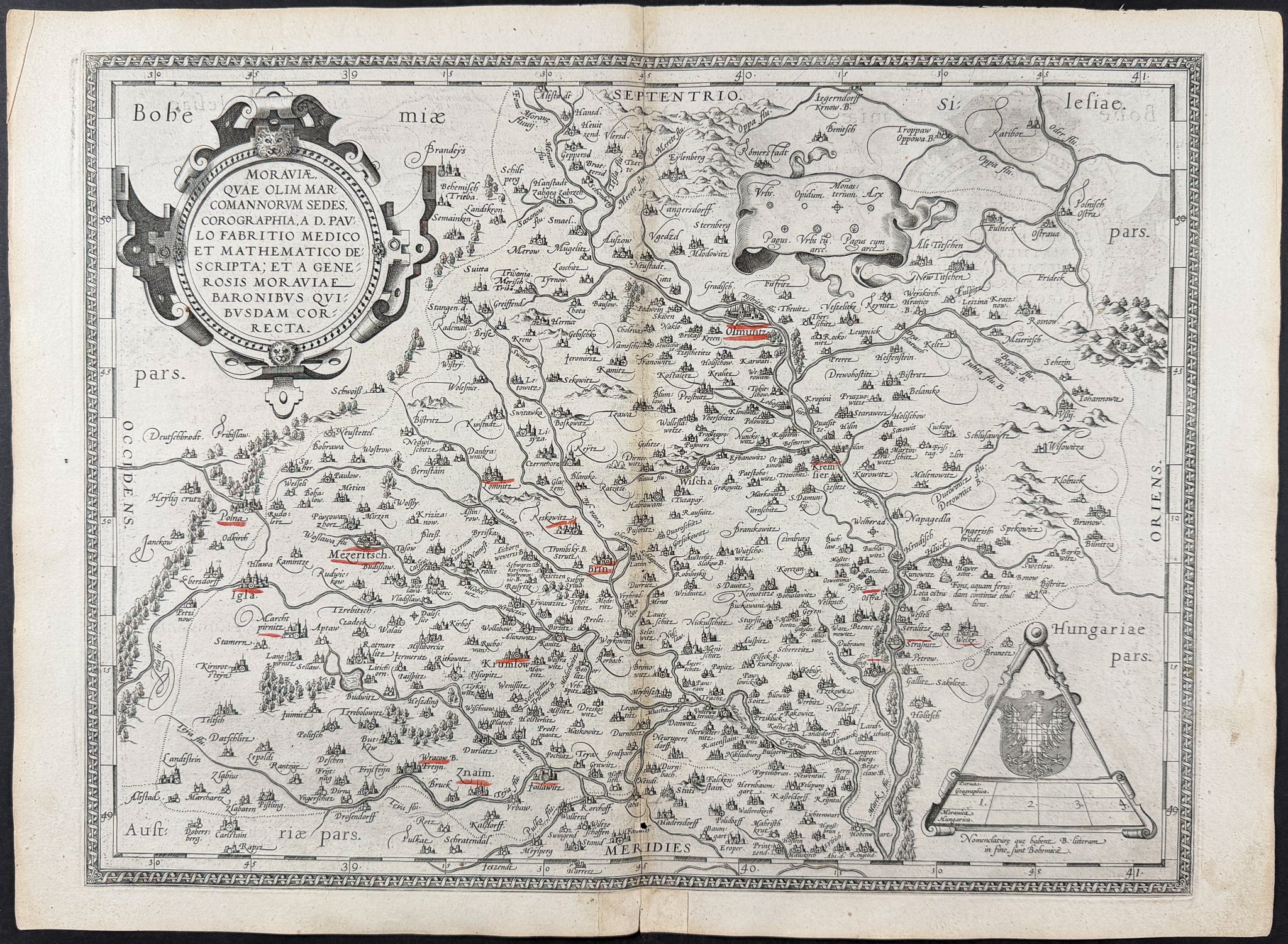 Map of Moravia