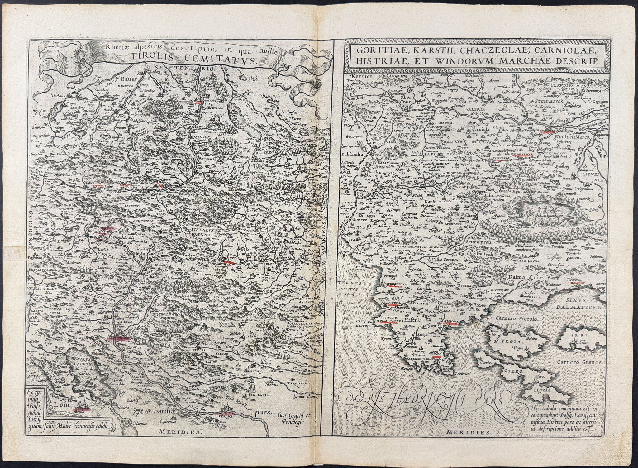 Map of Tyrol & Istria