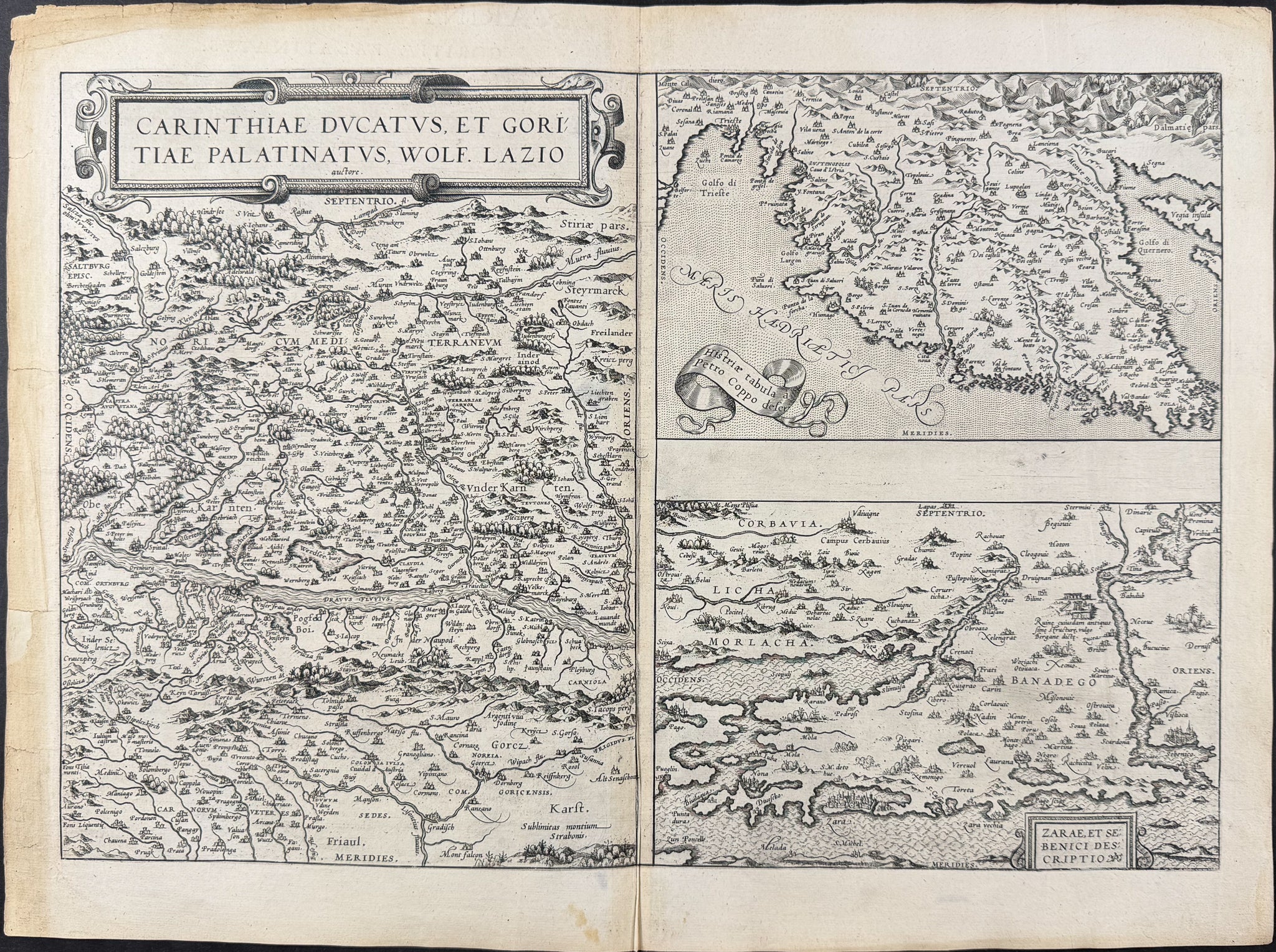 Maps of Duchy of Carinthia, Istria, Zadar, Gorizia (Goritiae)