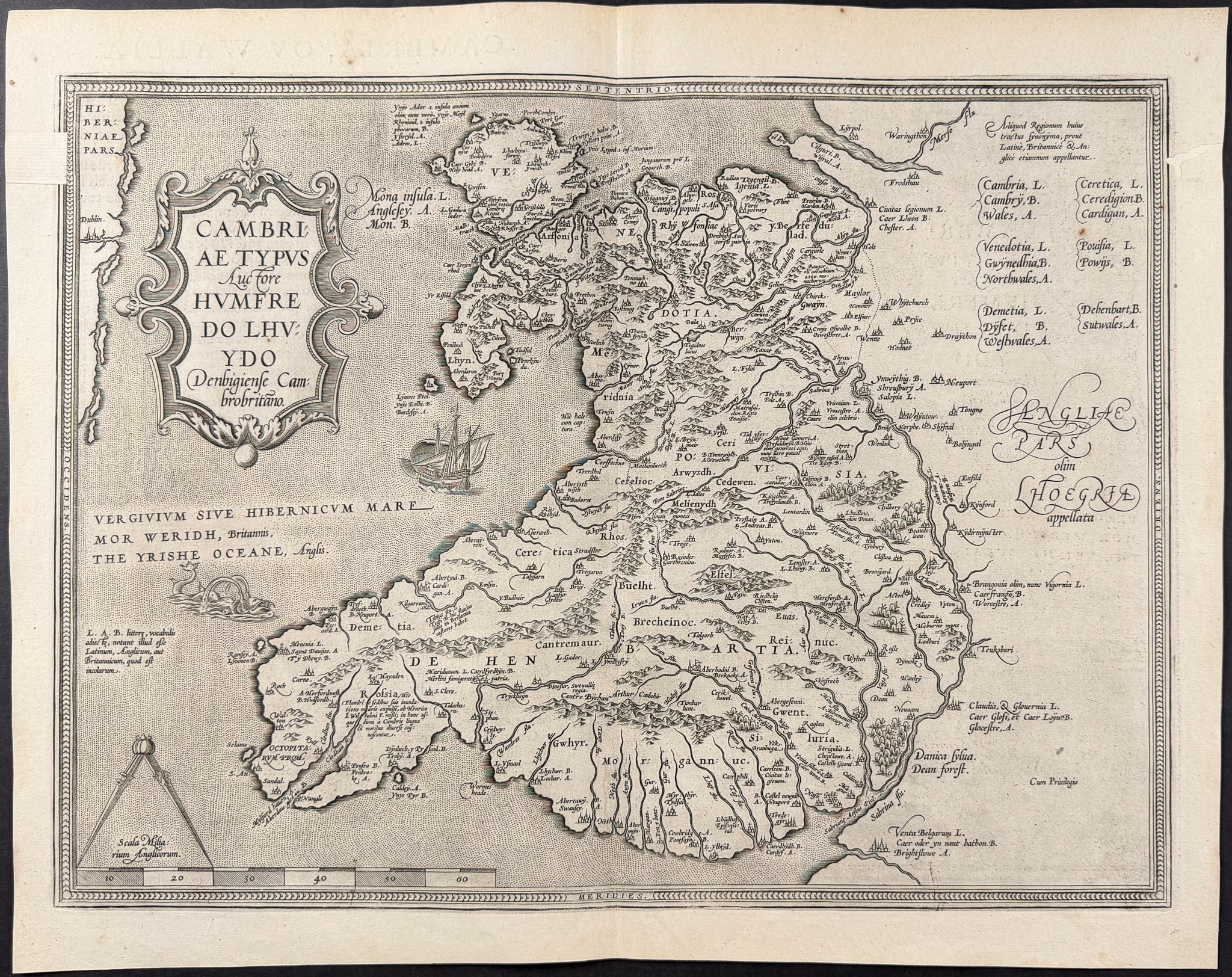 Map of Wales