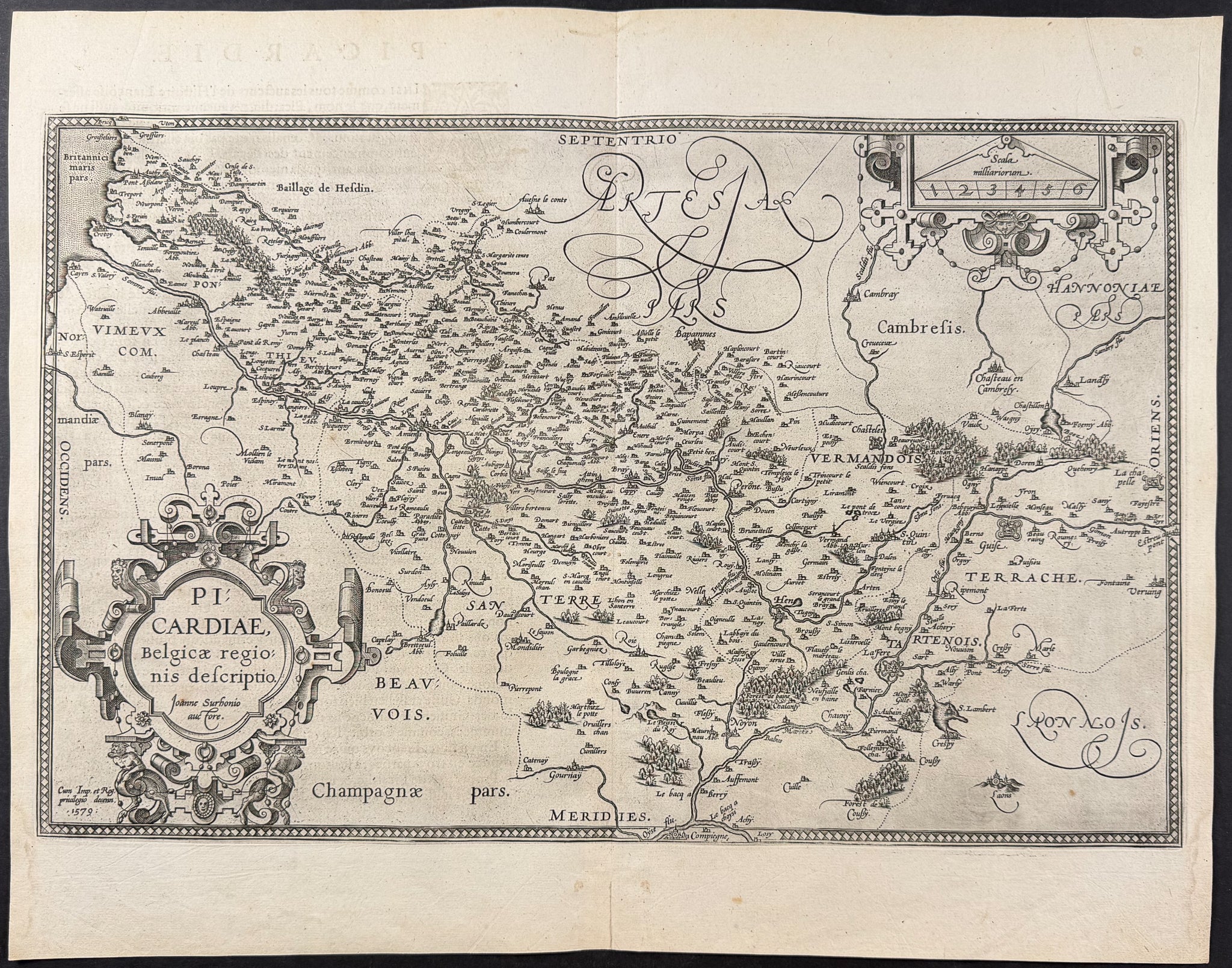 Map of Picardy, France