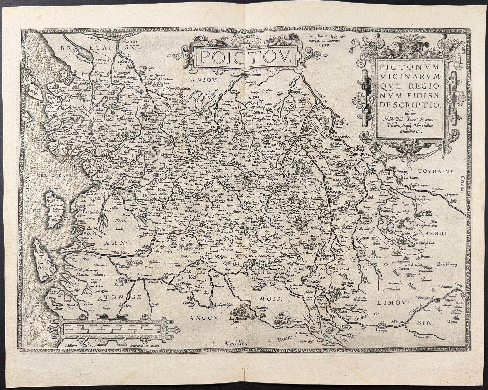 Map of Poitou, France