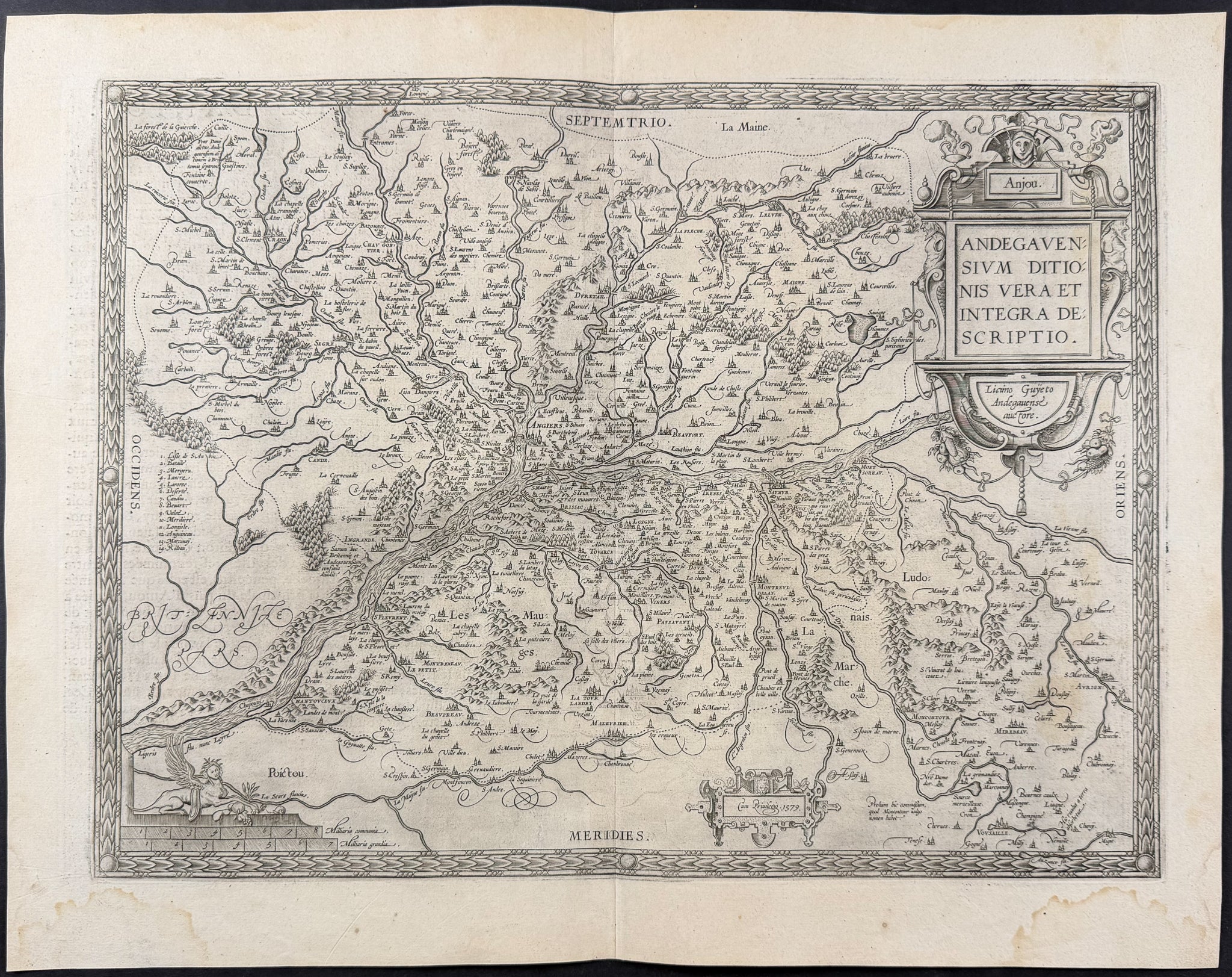 Map of Anjou, France