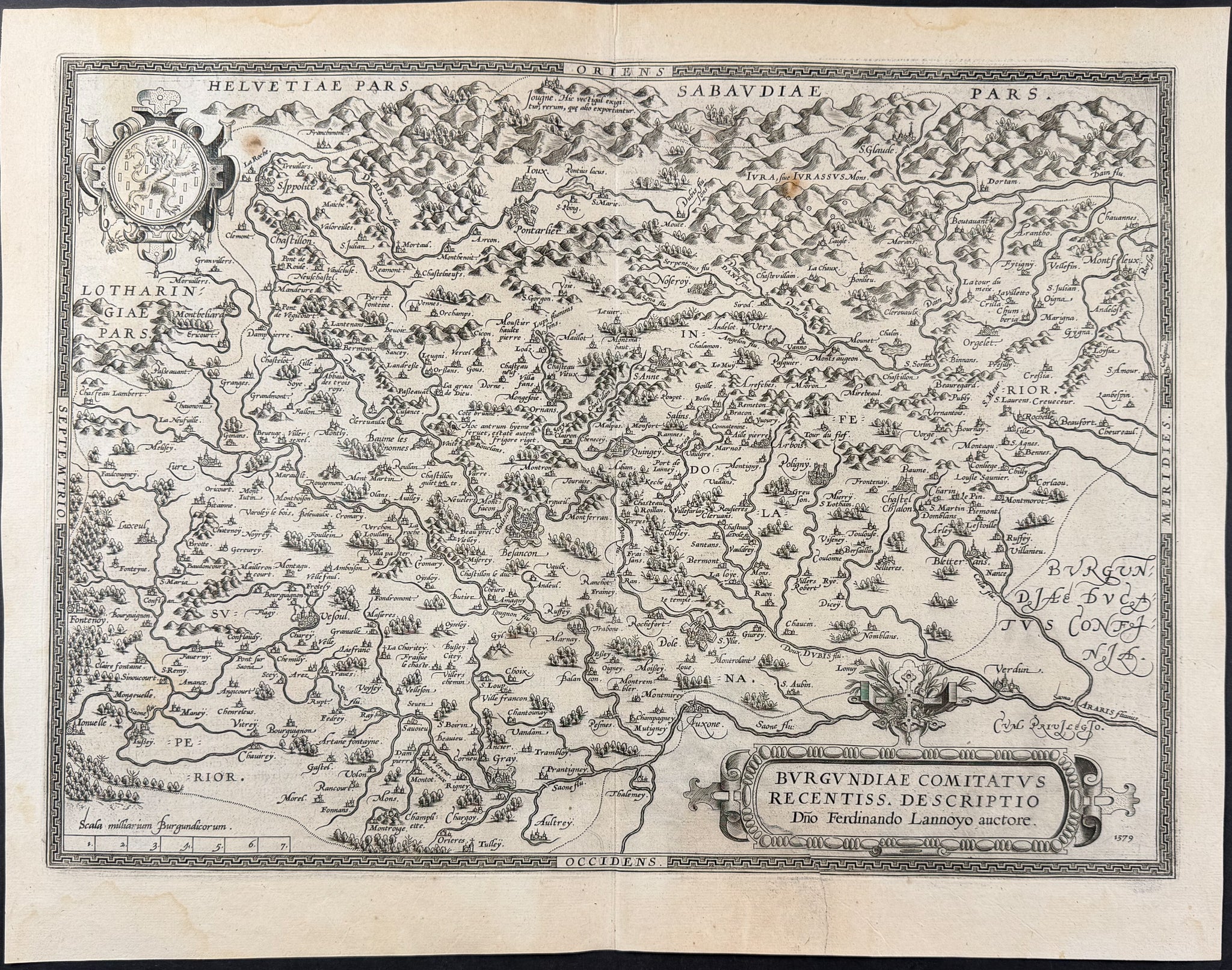 Map of Bourgogne, France