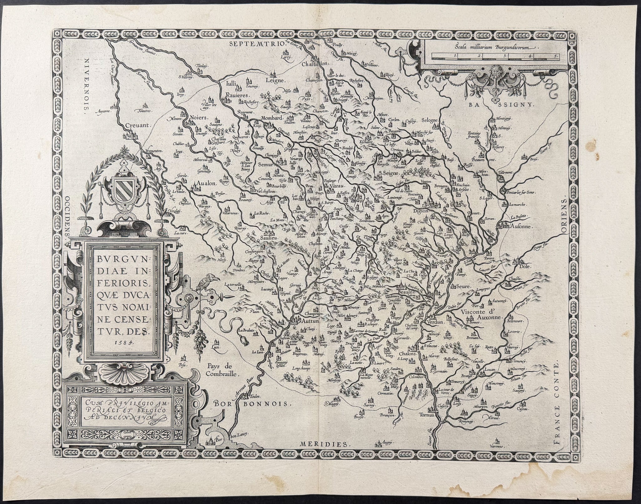 Map of Bourgogne, France