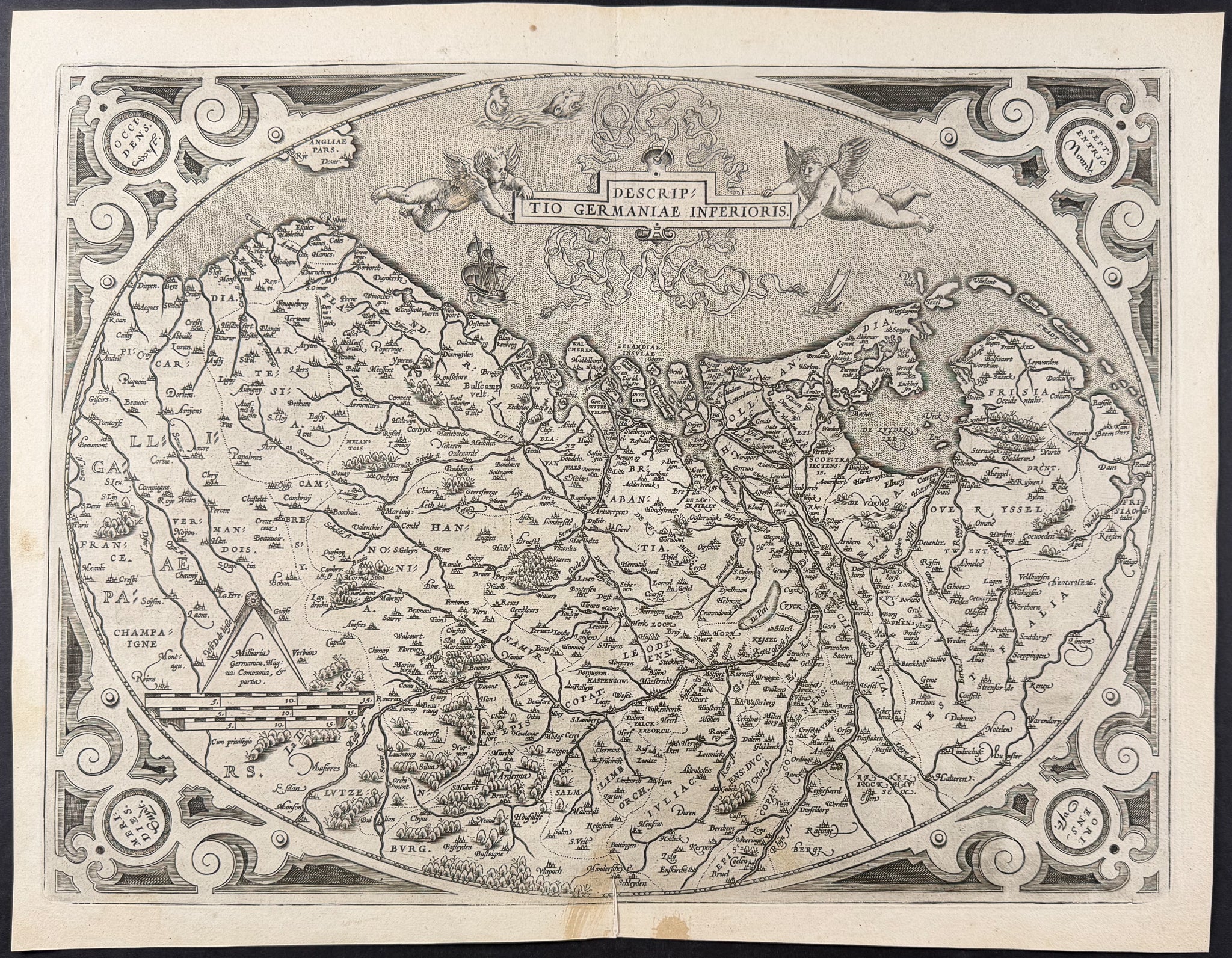 Map of the Netherlands & Belgium