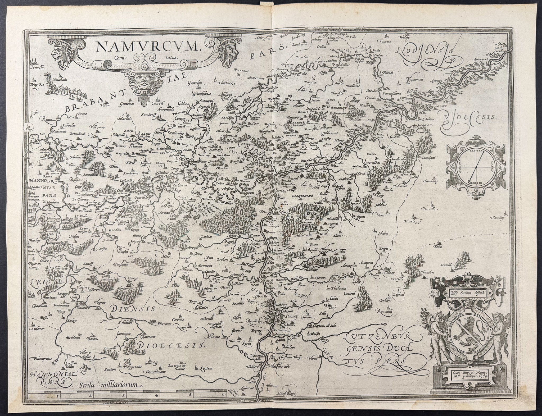 Map of Namur, Belgium