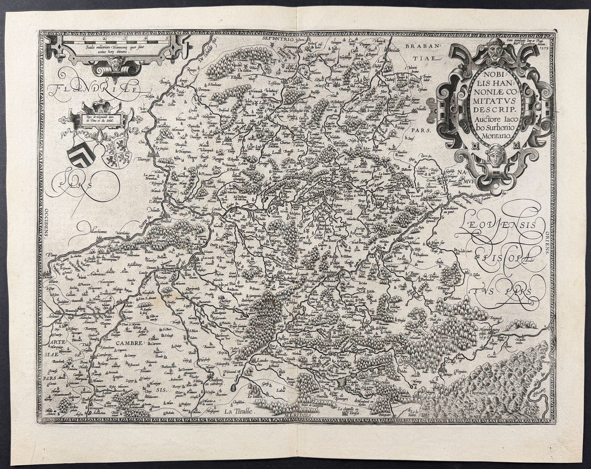 Map of Hainaut, Belgium