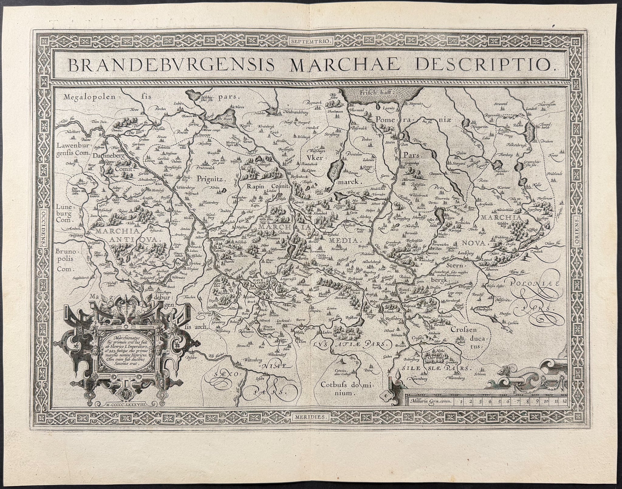 Map of Brandenburg, Germany, including Berlin