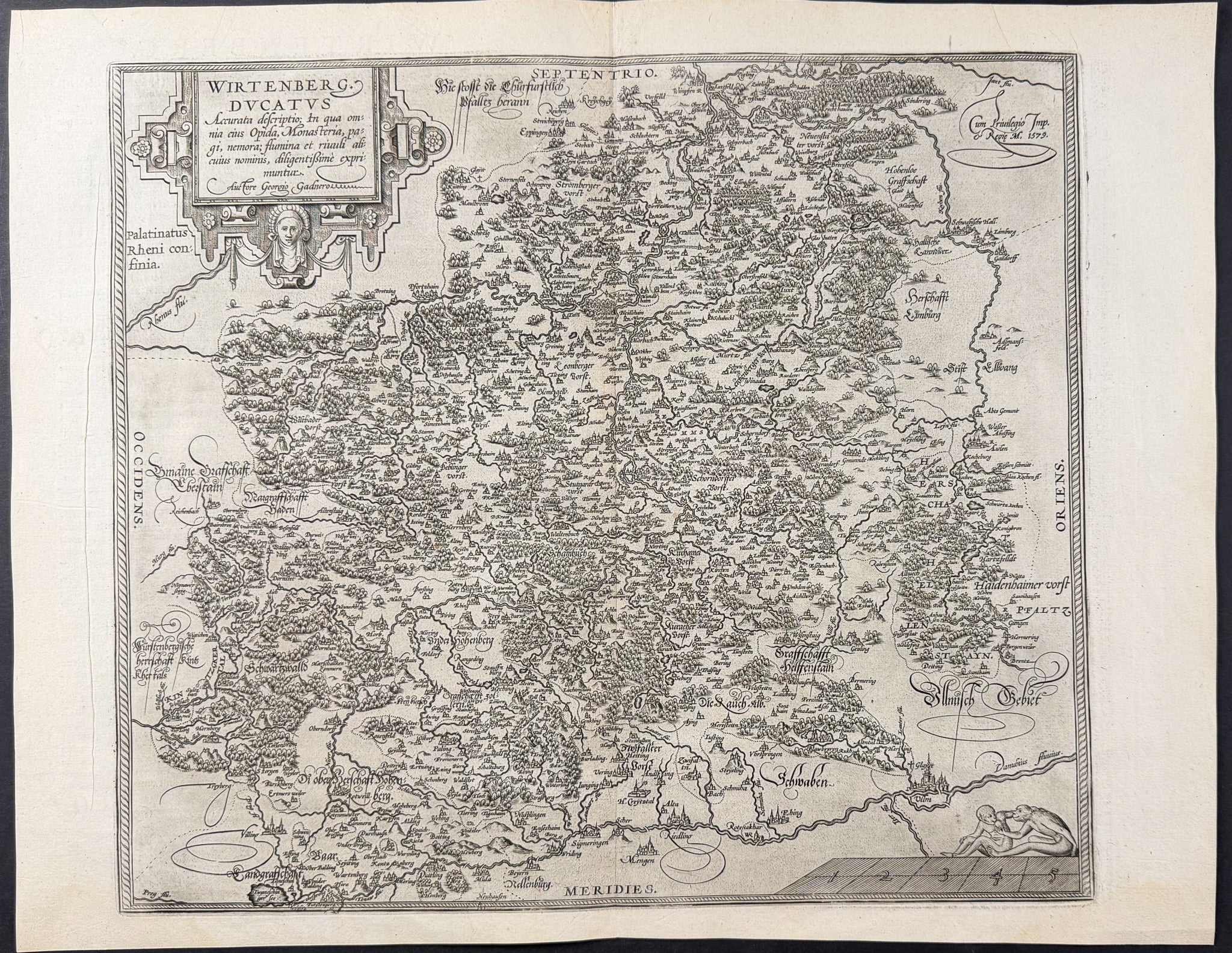 Map of Wurtemburg, Germany