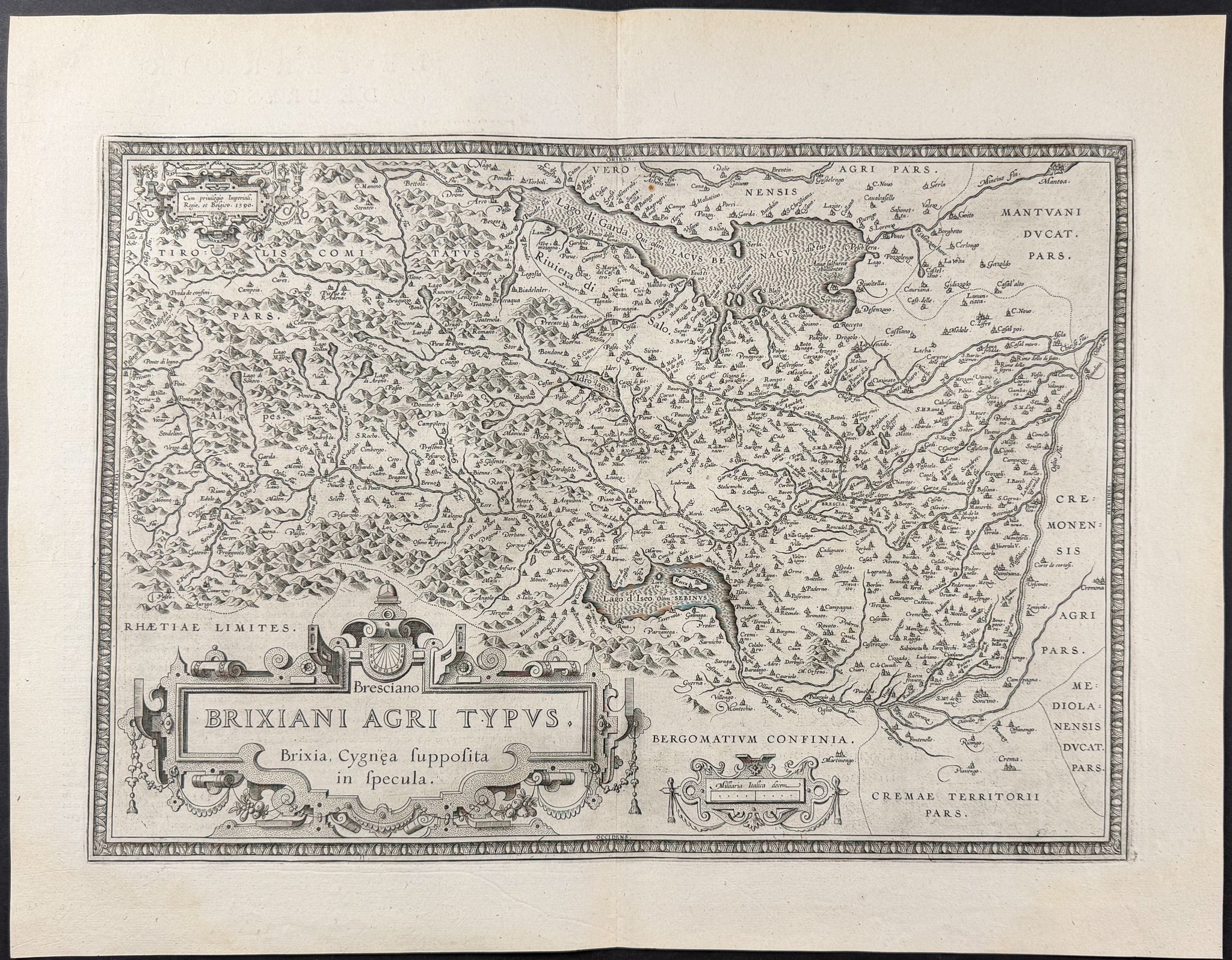 Map of Brescia, Italy